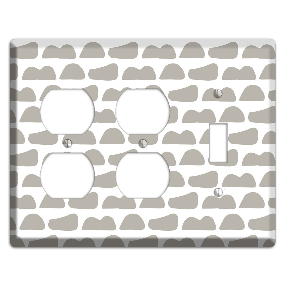 Simple Scandanavian Style Y 2 Duplex / Toggle Wallplate