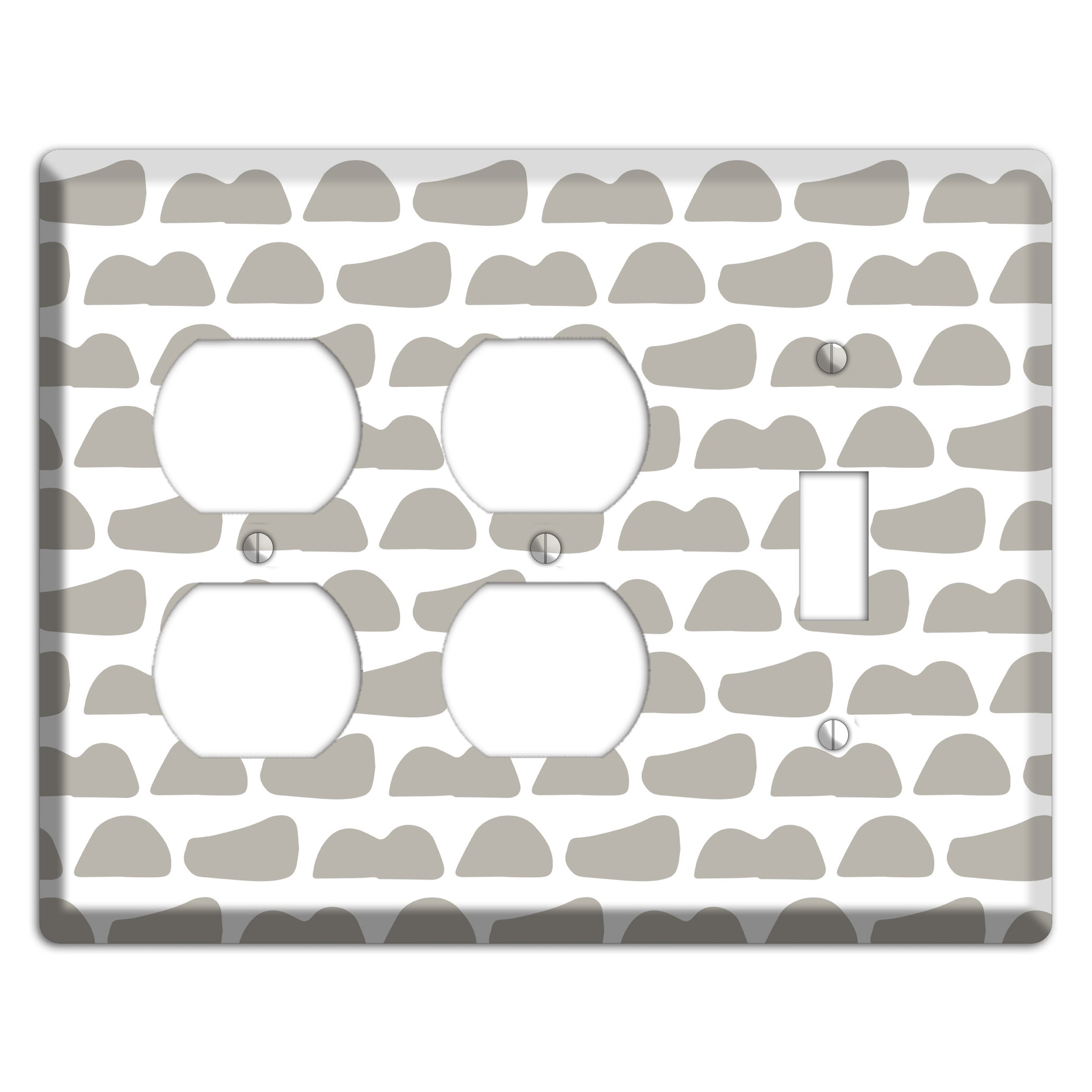Simple Scandanavian Style Y 2 Duplex / Toggle Wallplate