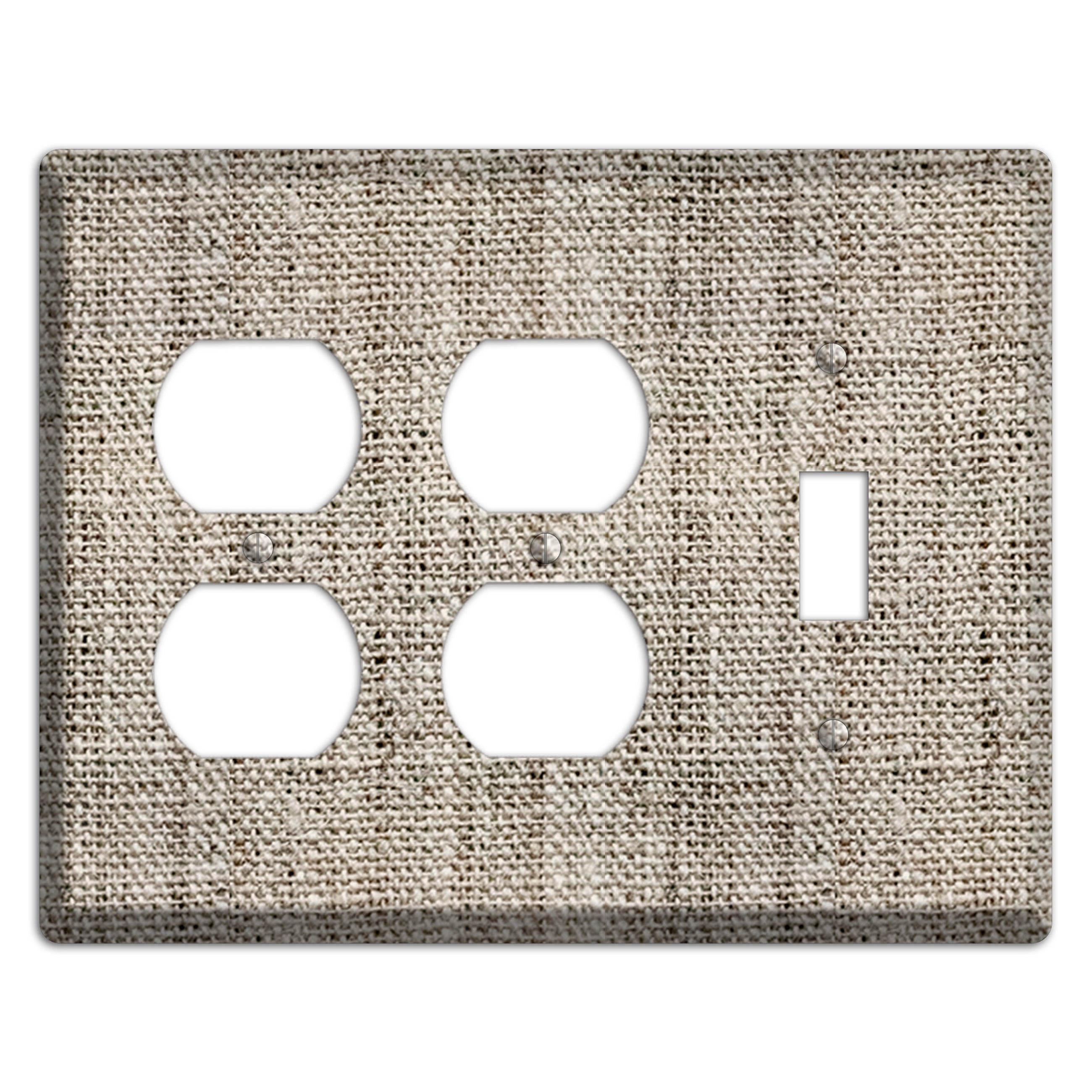 Niagara Burlap 2 Duplex / Toggle Wallplate