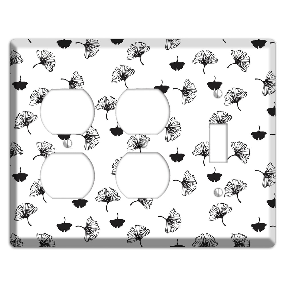 Leaves Style G 2 Duplex / Toggle Wallplate
