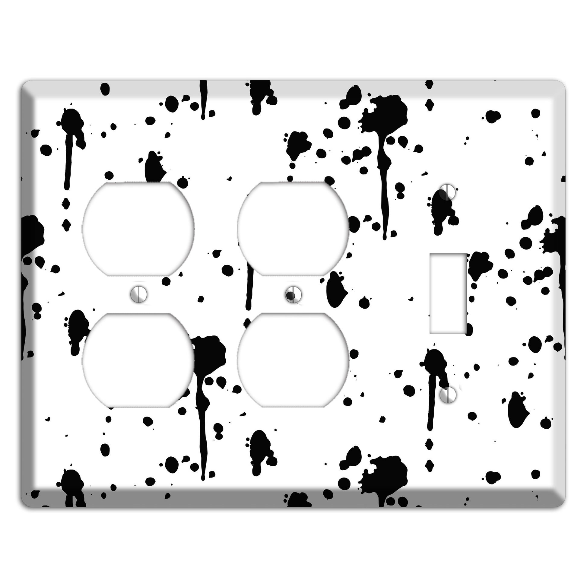 Ink Drips 1 2 Duplex / Toggle Wallplate