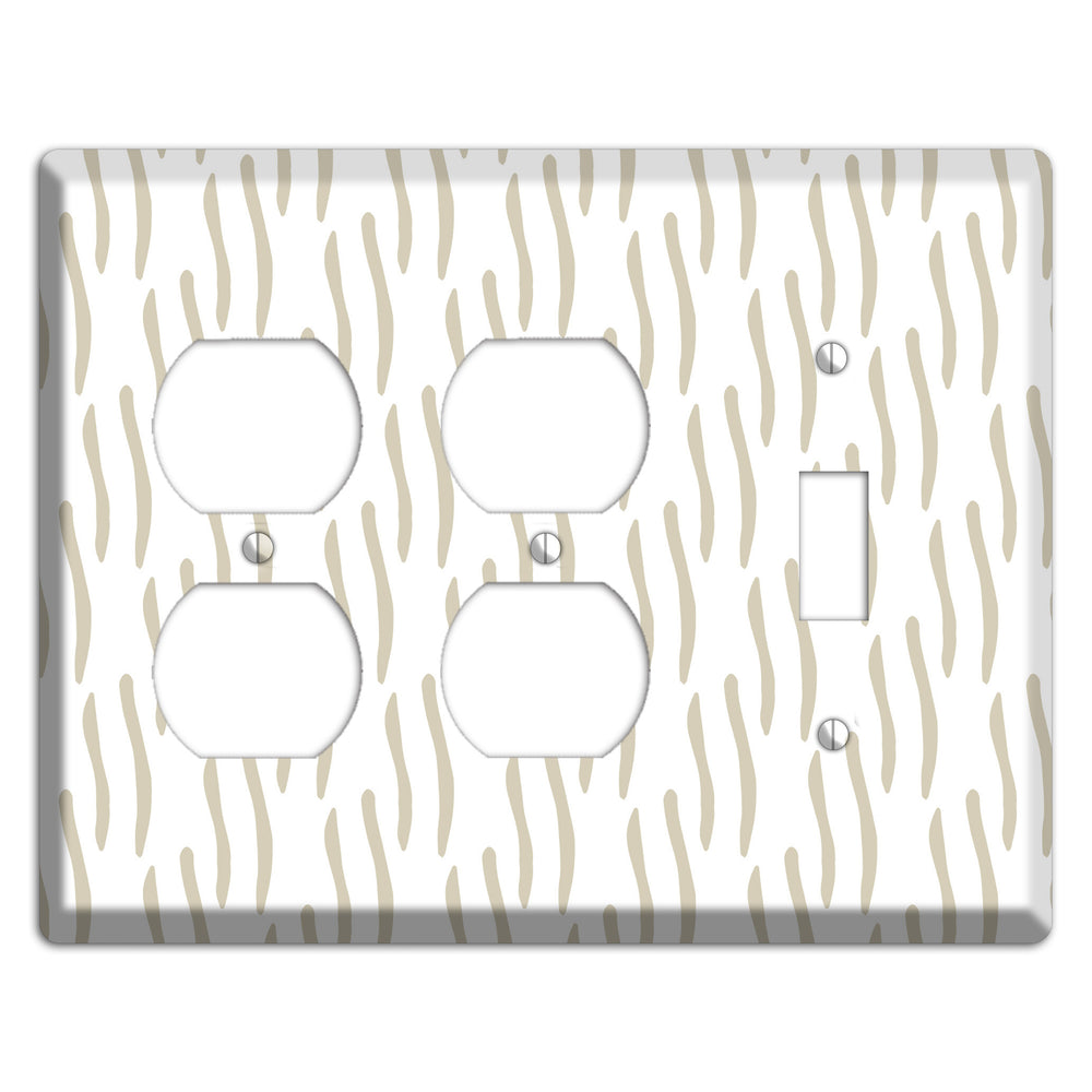 Simple Scandanavian Style J 2 Duplex / Toggle Wallplate