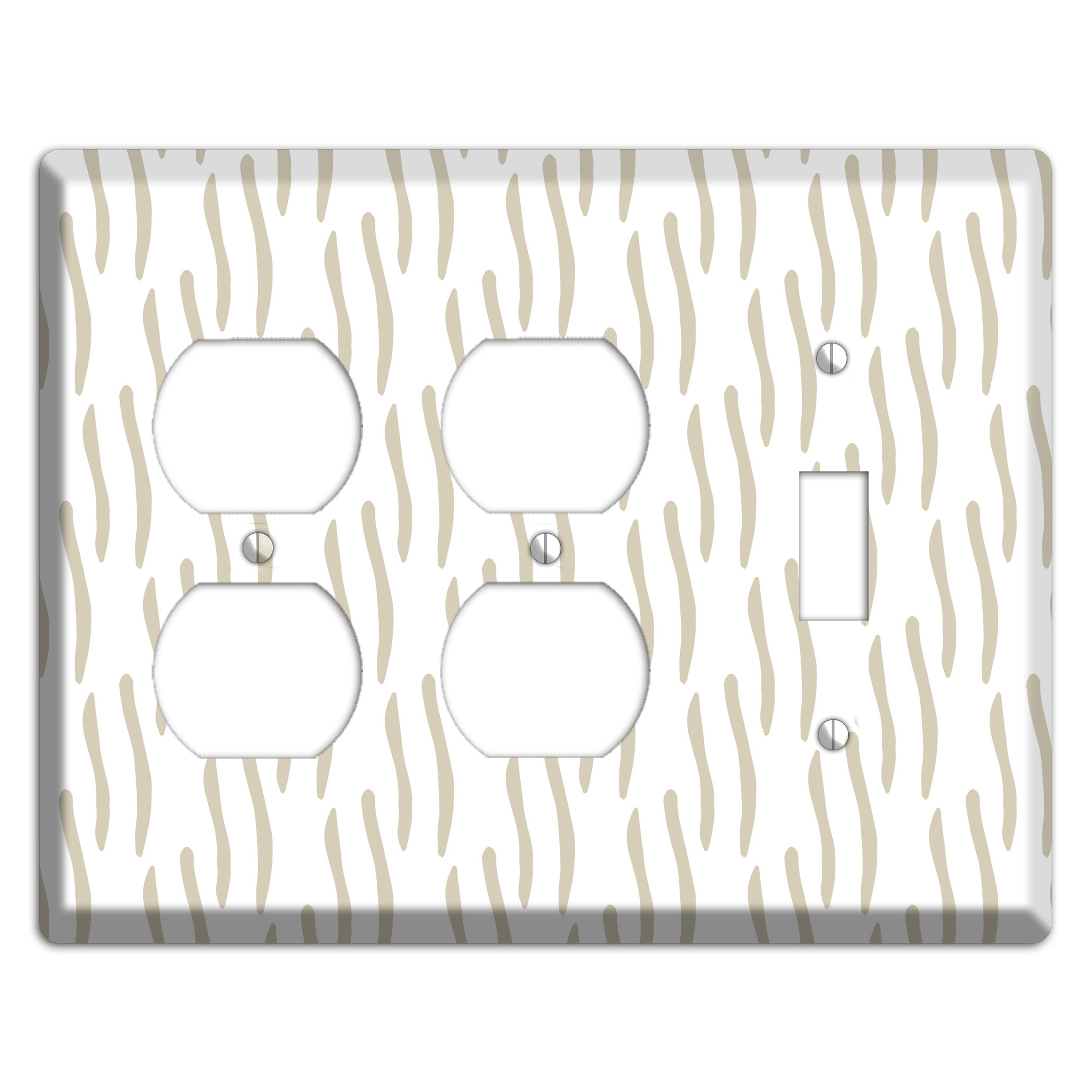 Simple Scandanavian Style J 2 Duplex / Toggle Wallplate