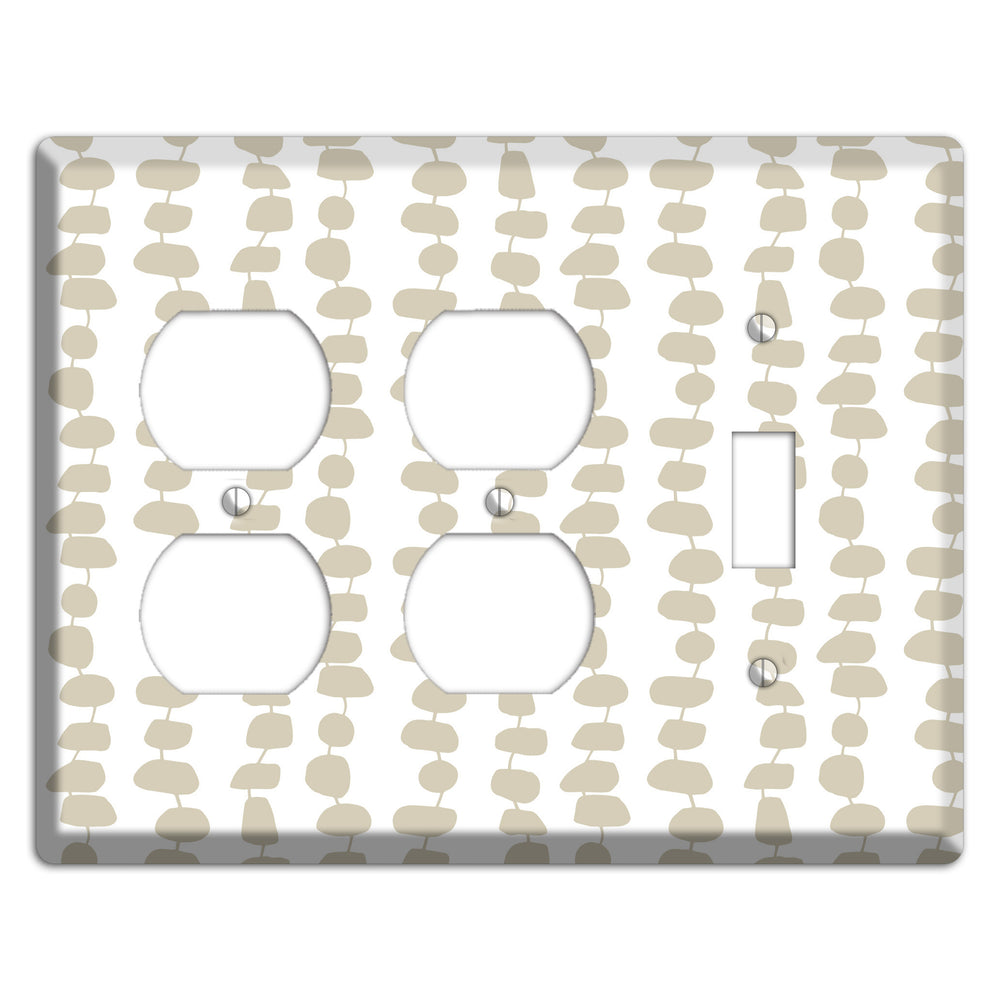 Simple Scandanavian Style M 2 Duplex / Toggle Wallplate