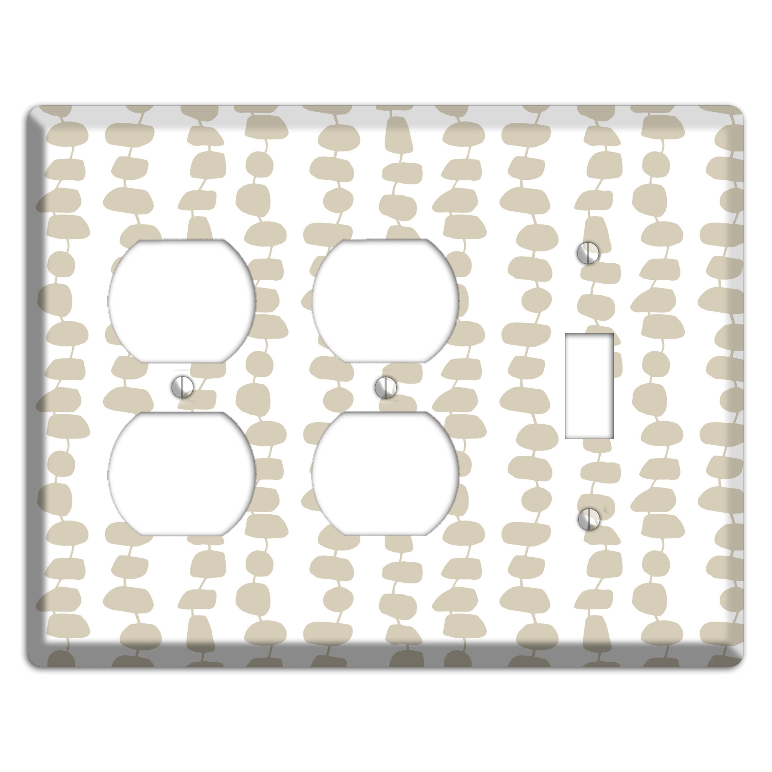 Simple Scandanavian Style M 2 Duplex / Toggle Wallplate