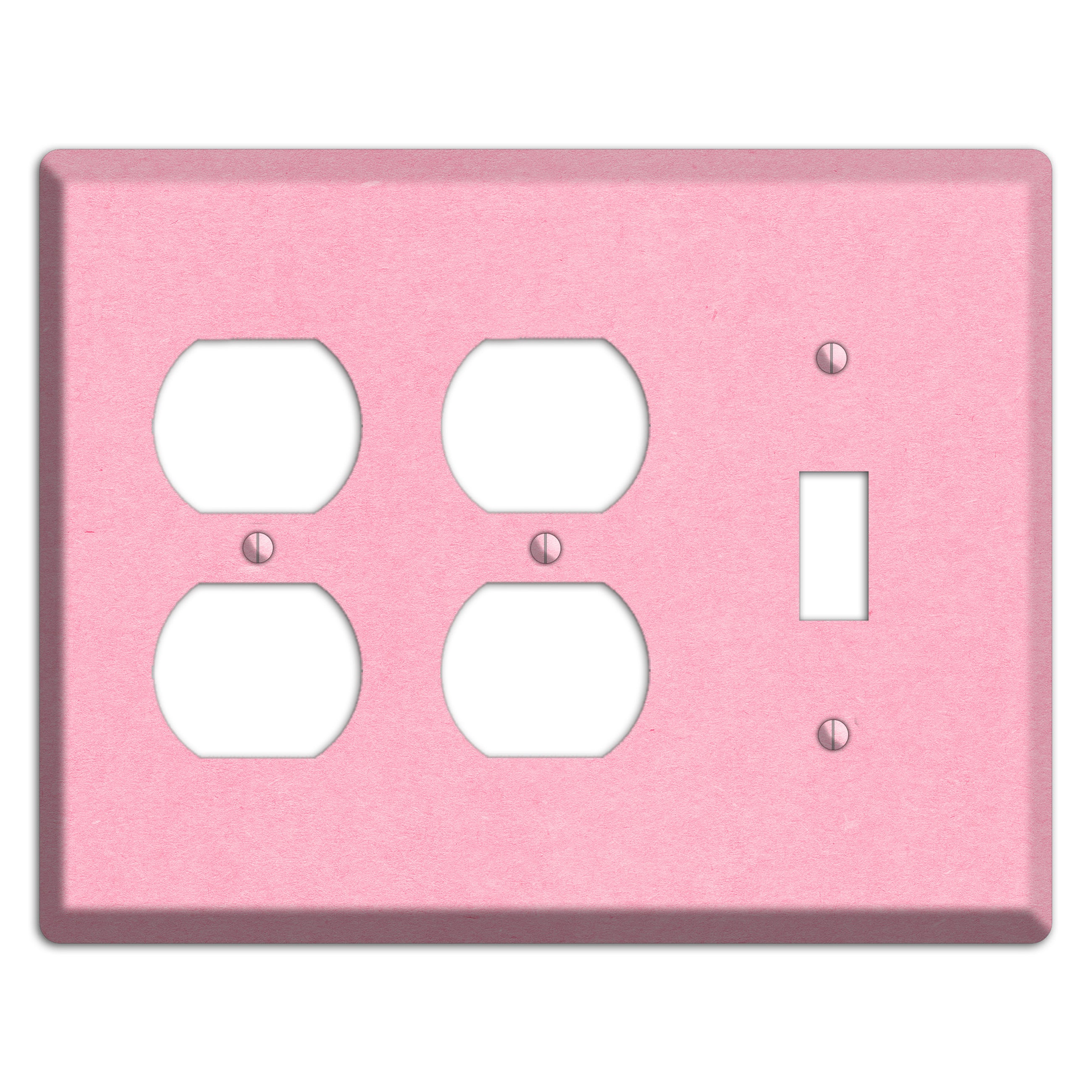 Lavender Pink Kraft 2 Duplex / Toggle Wallplate