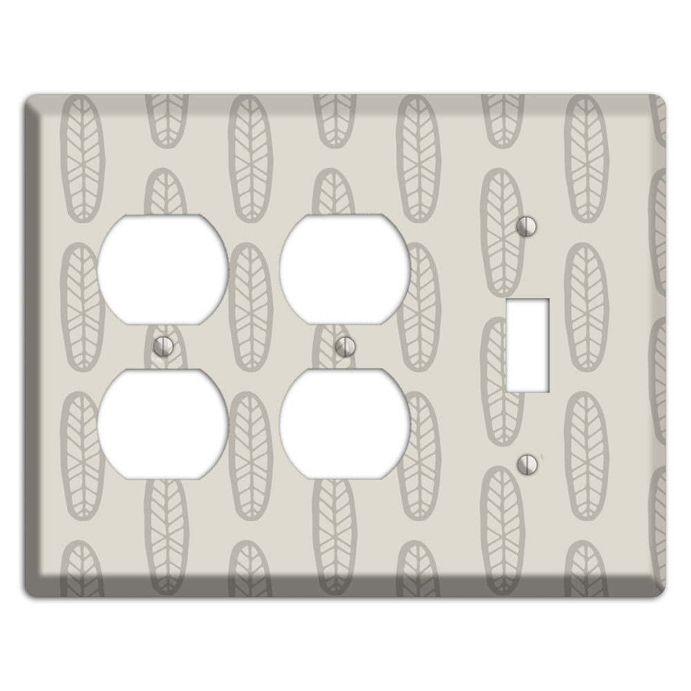 Simple Scandanavian Style K 2 Duplex / Toggle Wallplate