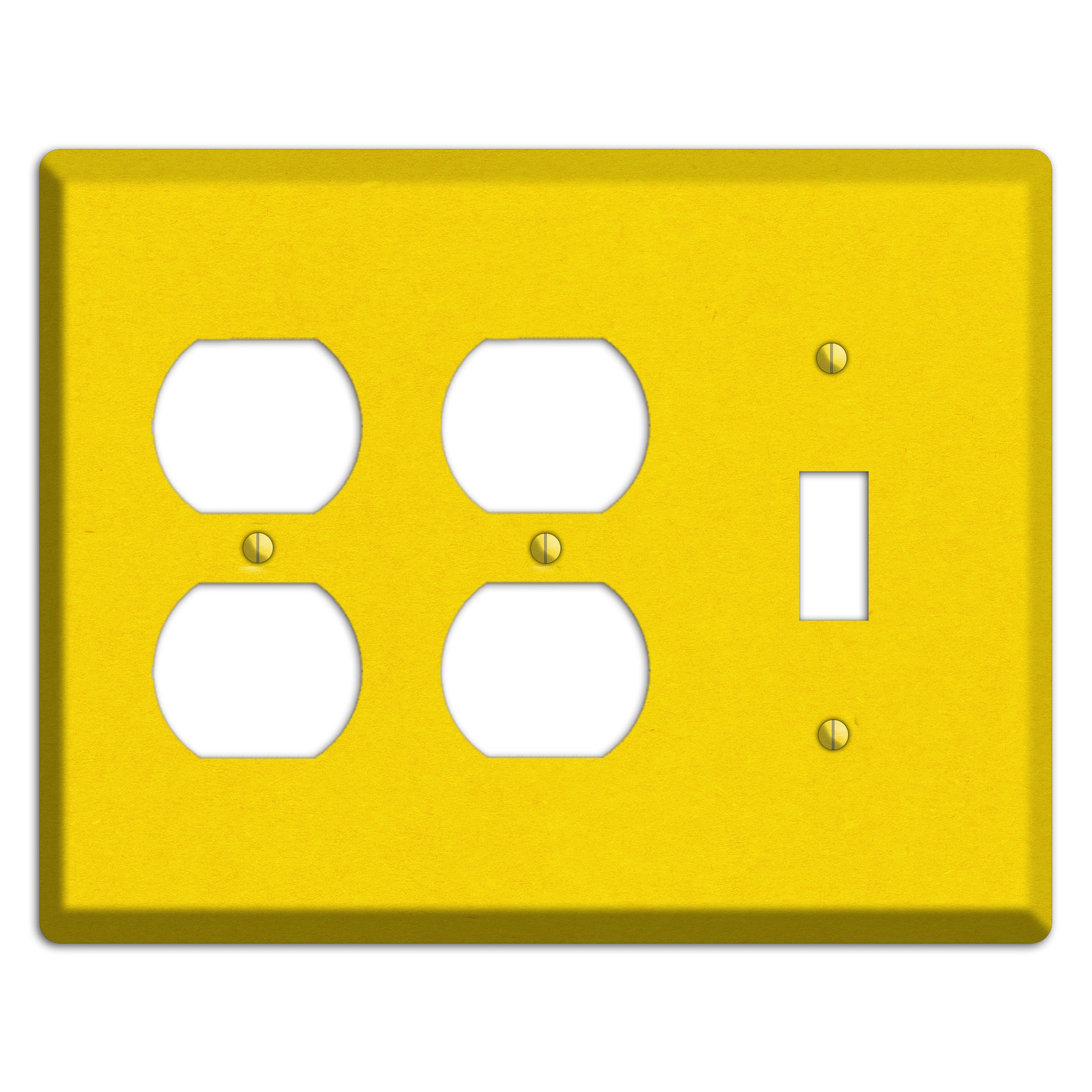 Tangerine Yellow Kraft 2 Duplex / Toggle Wallplate