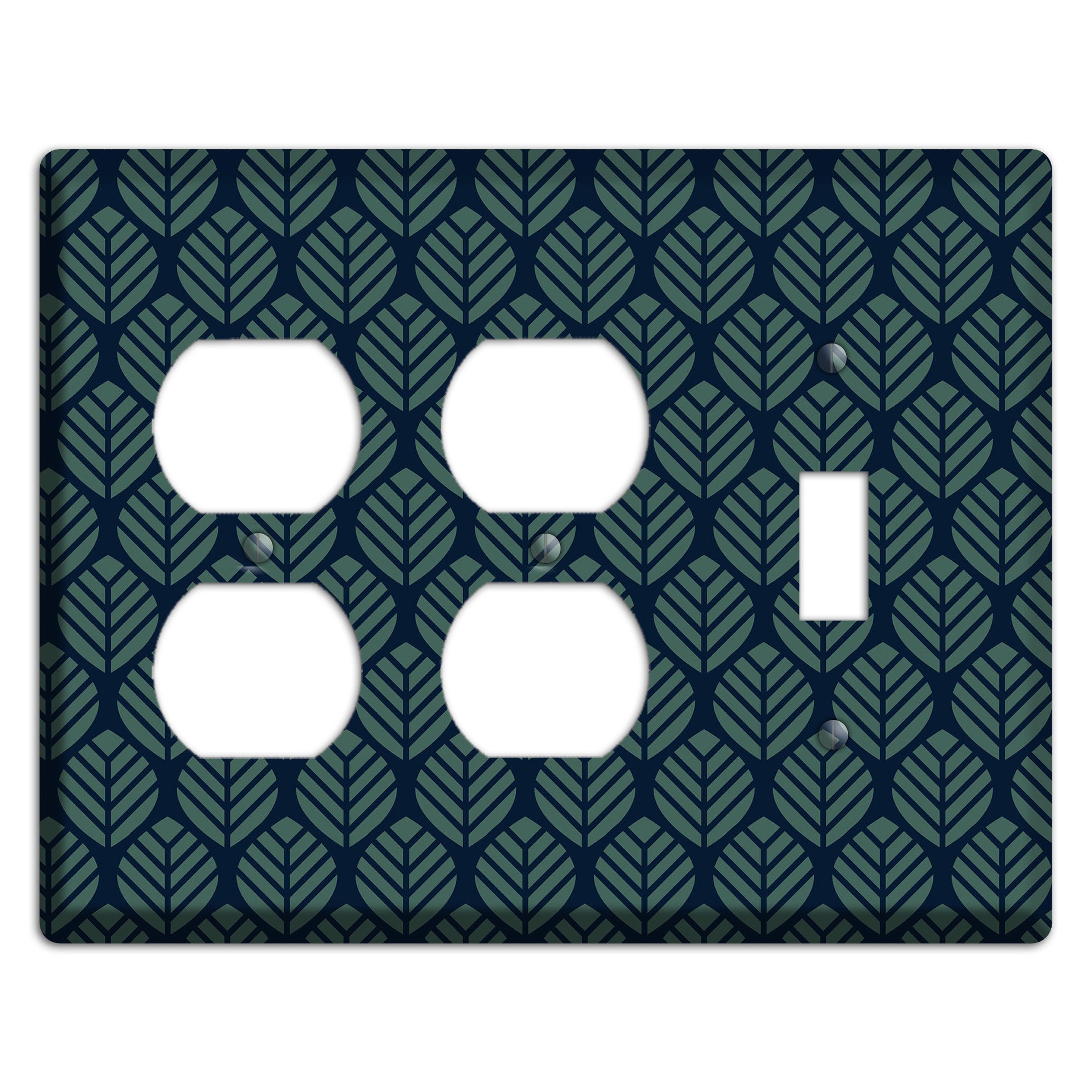 Leaves Style T 2 Duplex / Toggle Wallplate