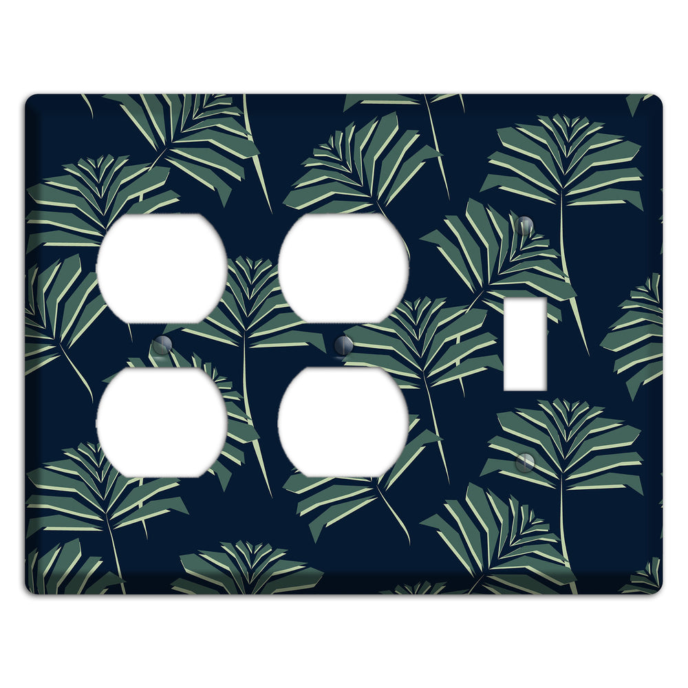 Leaves Style C 2 Duplex / Toggle Wallplate