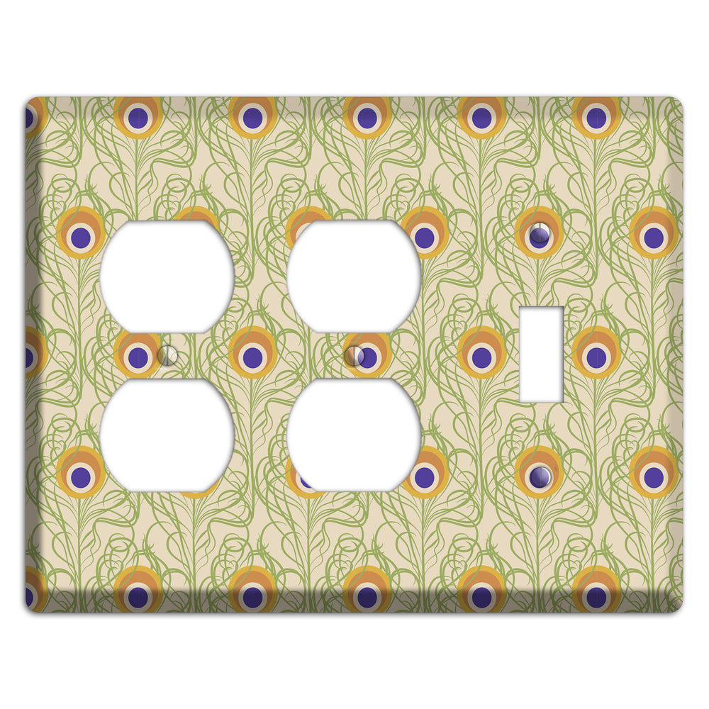 Nouveau Peacock 2 Duplex / Toggle Wallplate