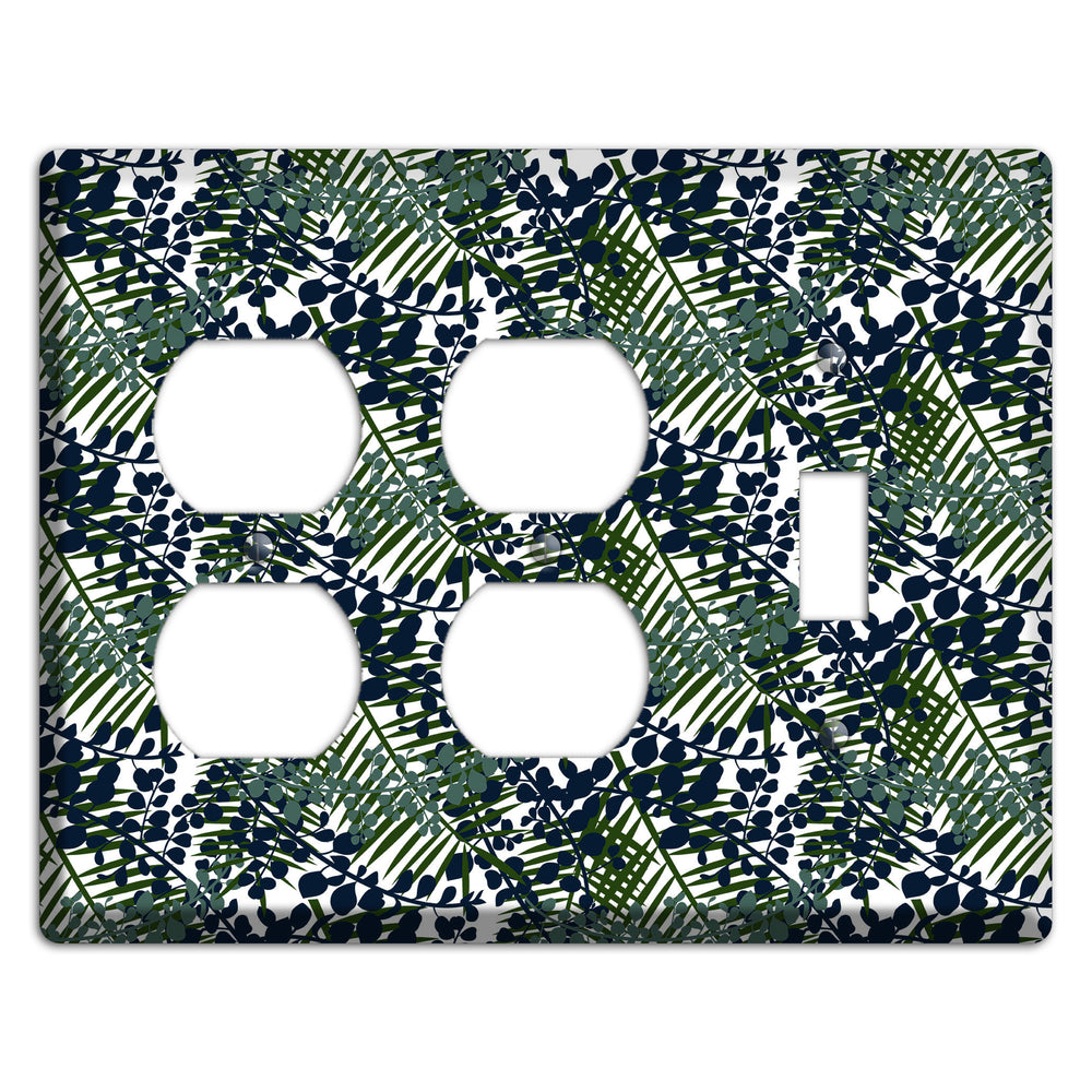 Leaves Style R 2 Duplex / Toggle Wallplate