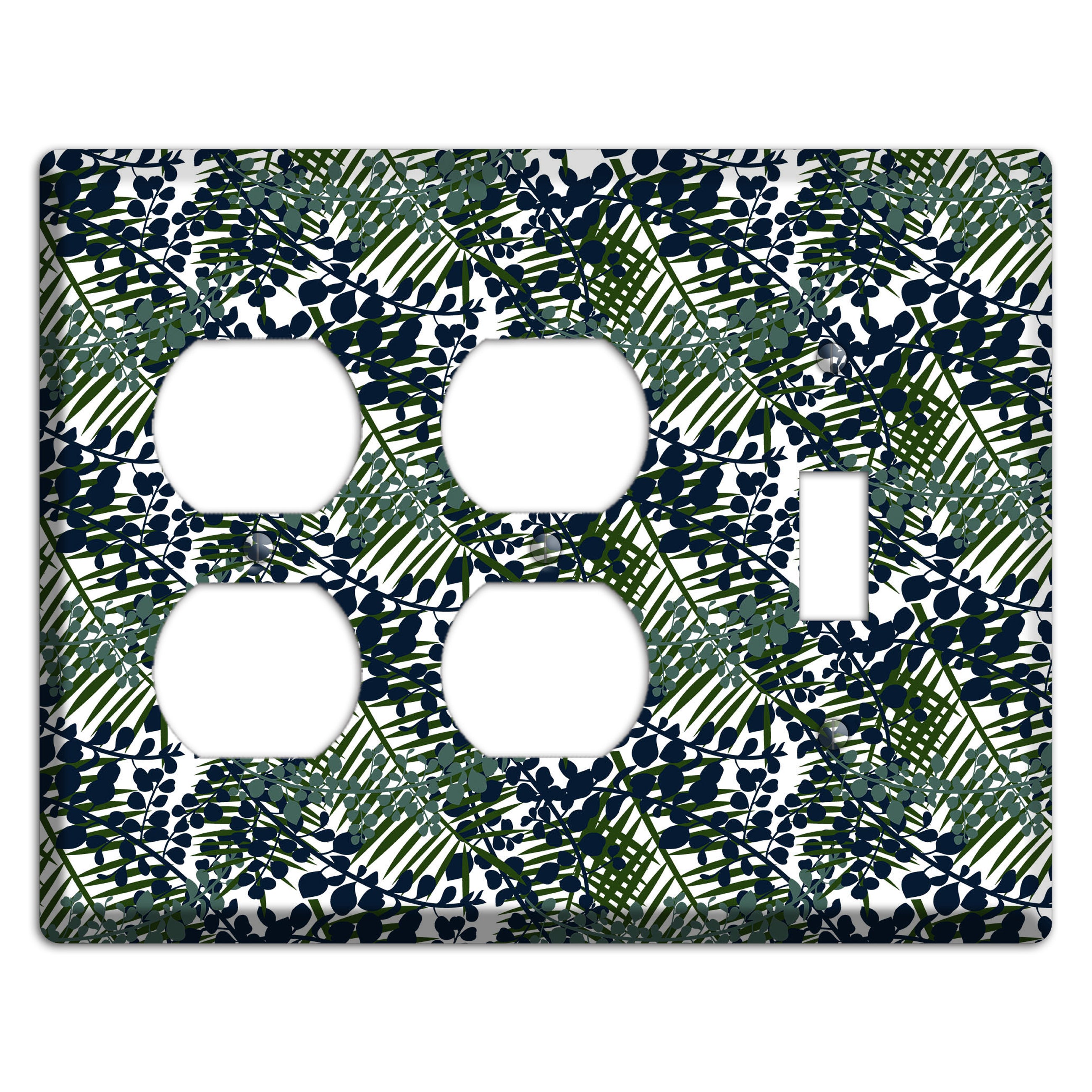 Leaves Style R 2 Duplex / Toggle Wallplate