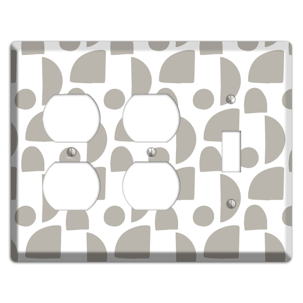 Simple Scandanavian Style L 2 Duplex / Toggle Wallplate