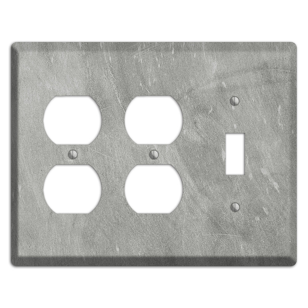 Chalk Grey 2 Duplex / Toggle Wallplate