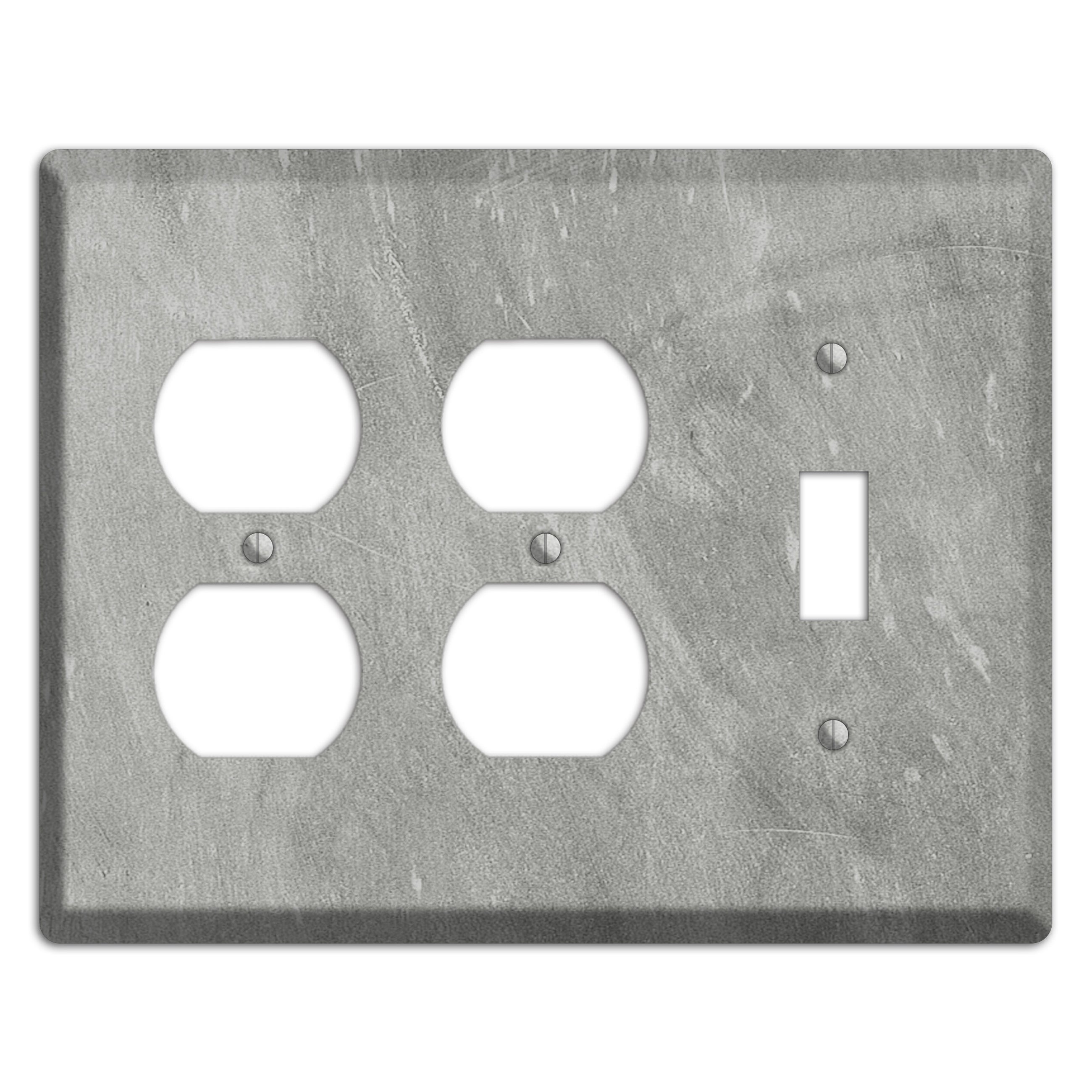 Chalk Grey 2 Duplex / Toggle Wallplate