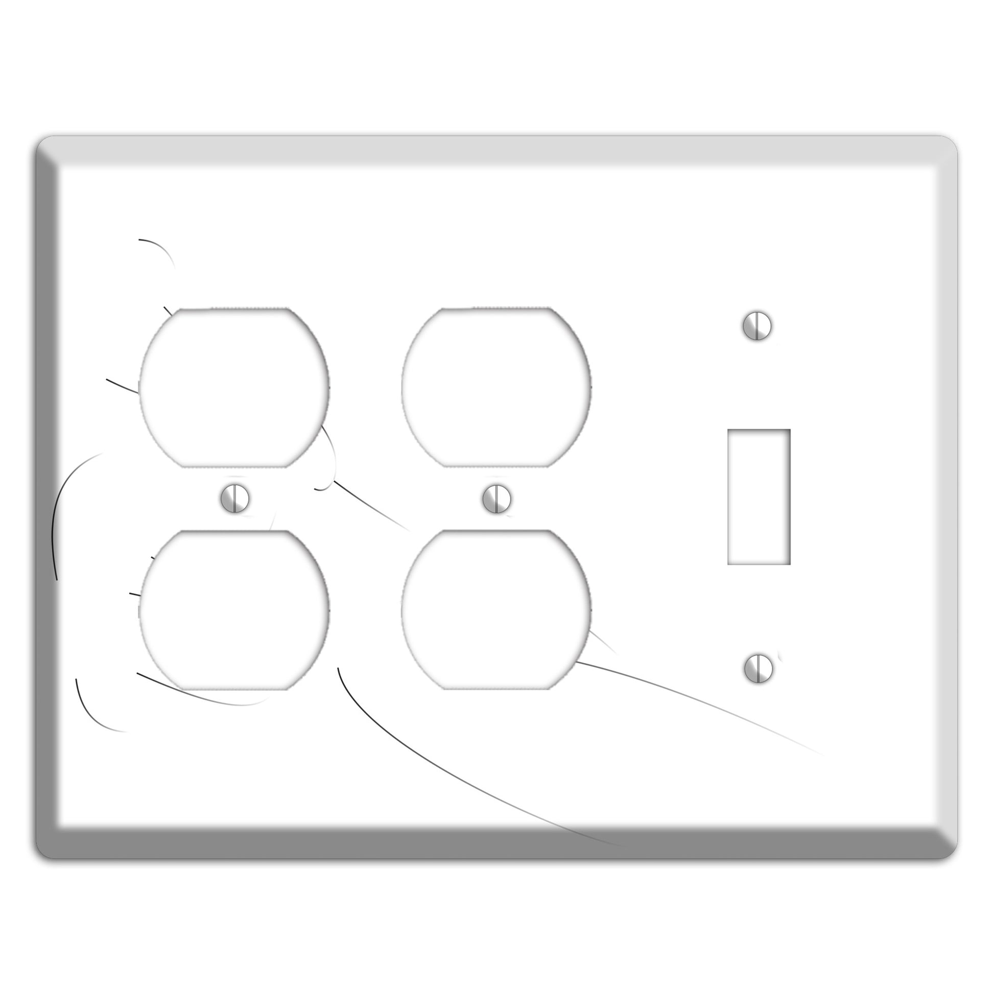 Abstrract Nude Figure 2 Duplex / Toggle Wallplate