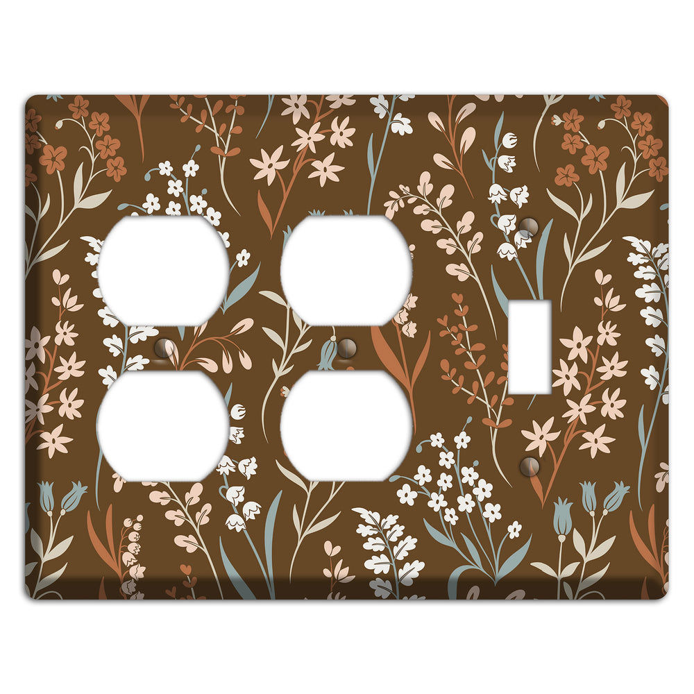 Fall Floral 1 2 Duplex / Toggle Wallplate