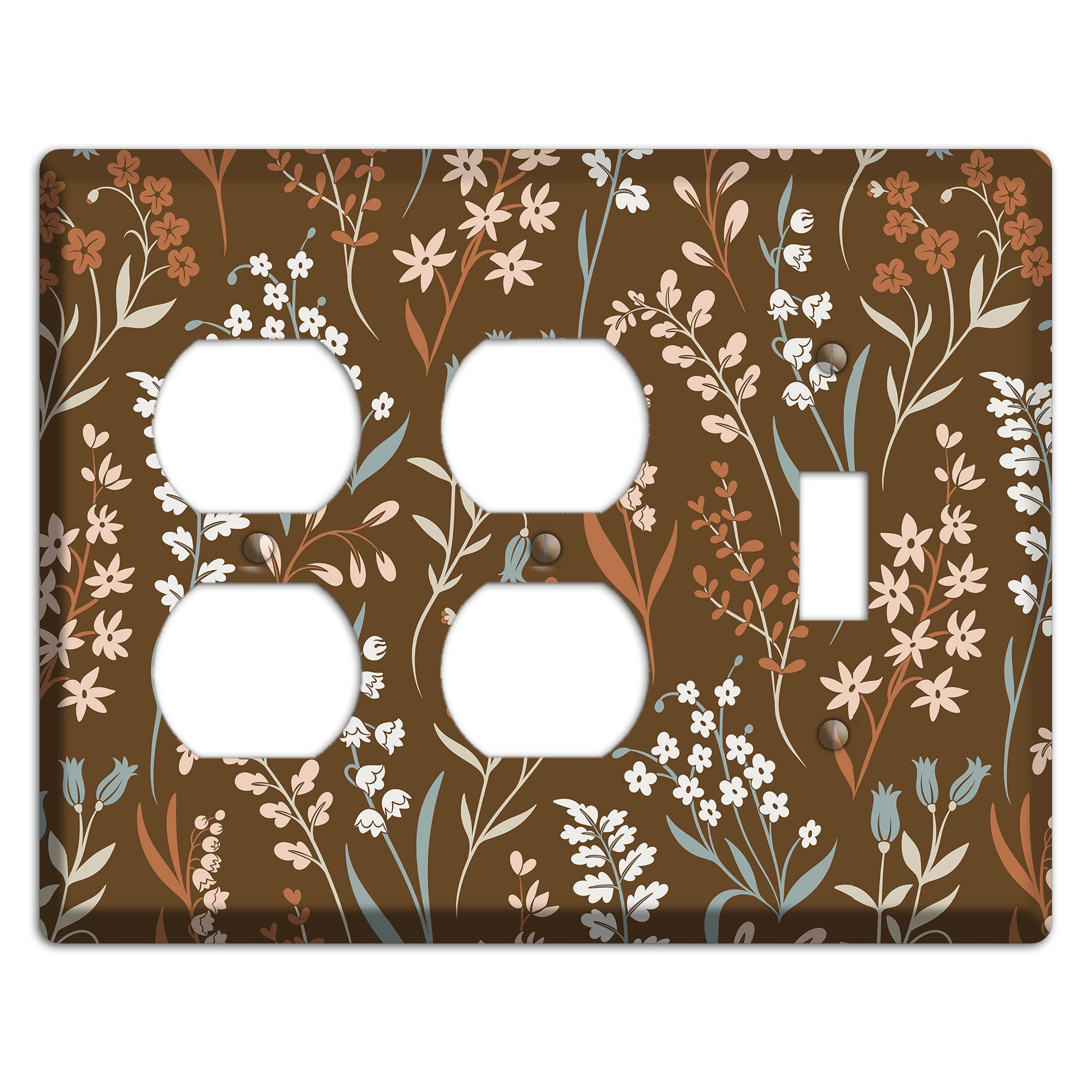 Fall Floral 1 2 Duplex / Toggle Wallplate