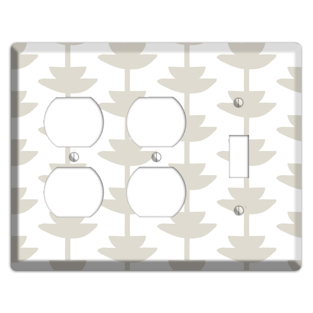 Simple Scandanavian Style P 2 Duplex / Toggle Wallplate