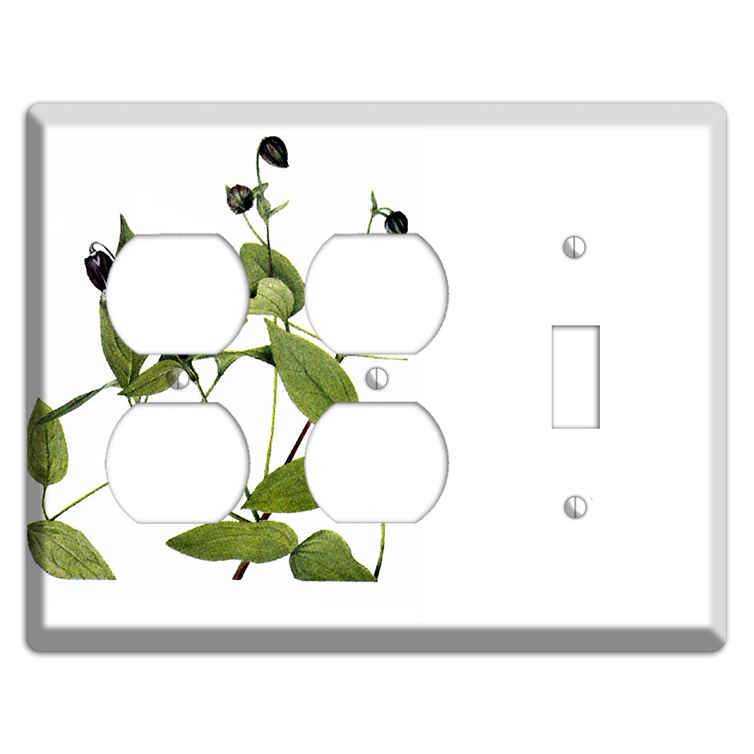 Clematis Viorna 2 Duplex / Toggle Wallplate