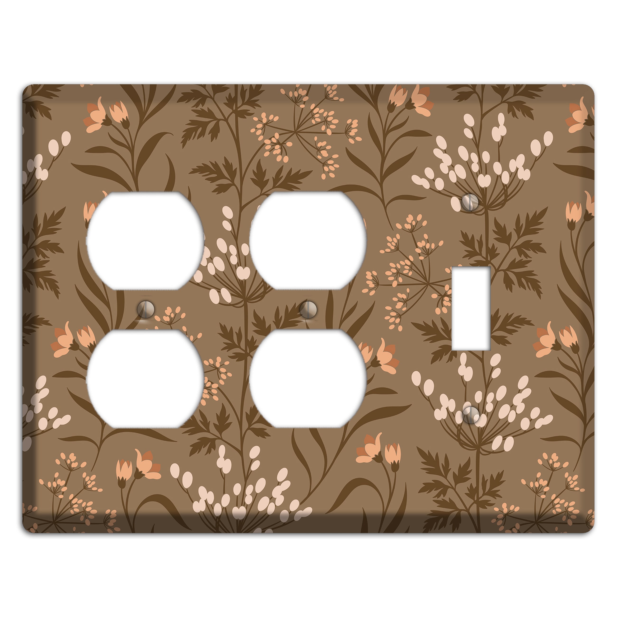 Fall Floral 2 2 Duplex / Toggle Wallplate