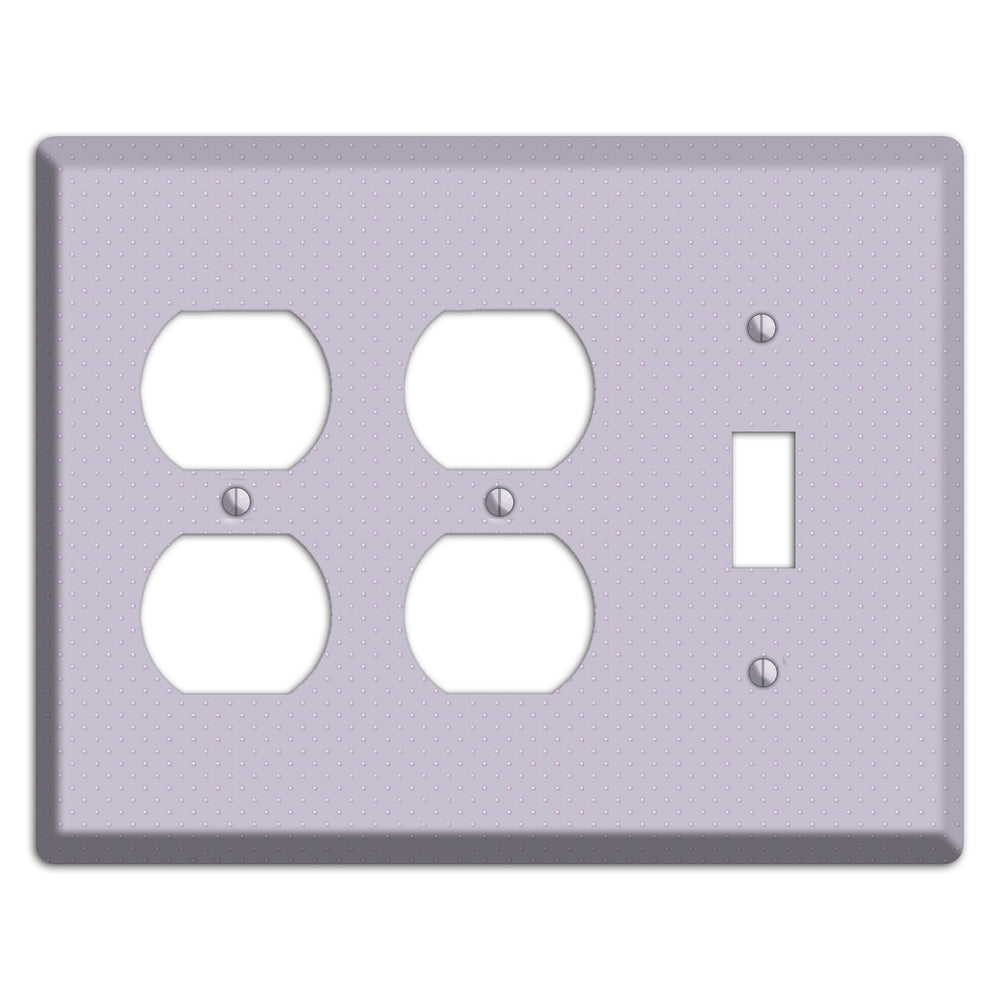 Lavender with Tiny Dots 2 Duplex / Toggle Wallplate