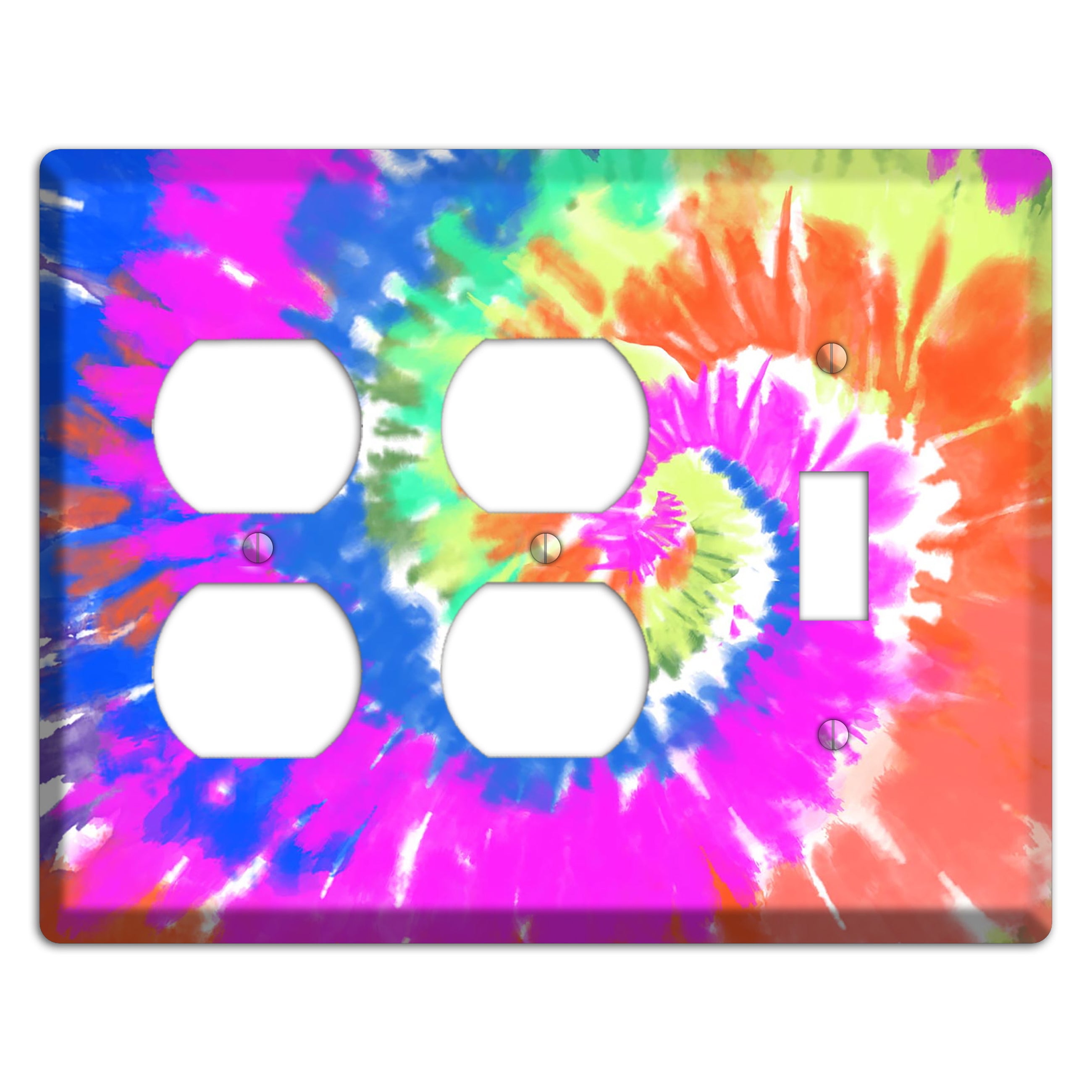 Tie Die 2 Duplex / Toggle Wallplate
