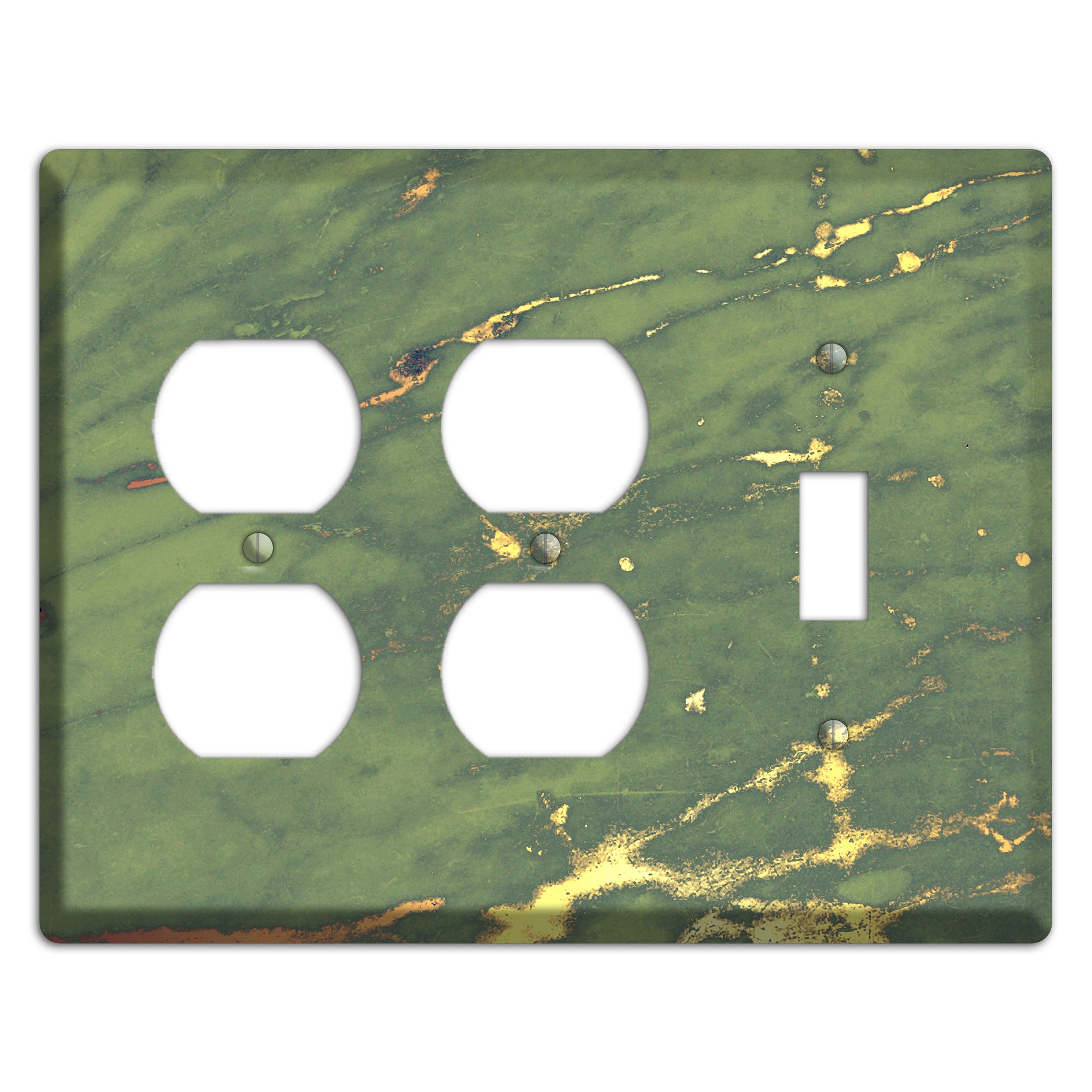 Limed Ash Marble 2 Duplex / Toggle Wallplate