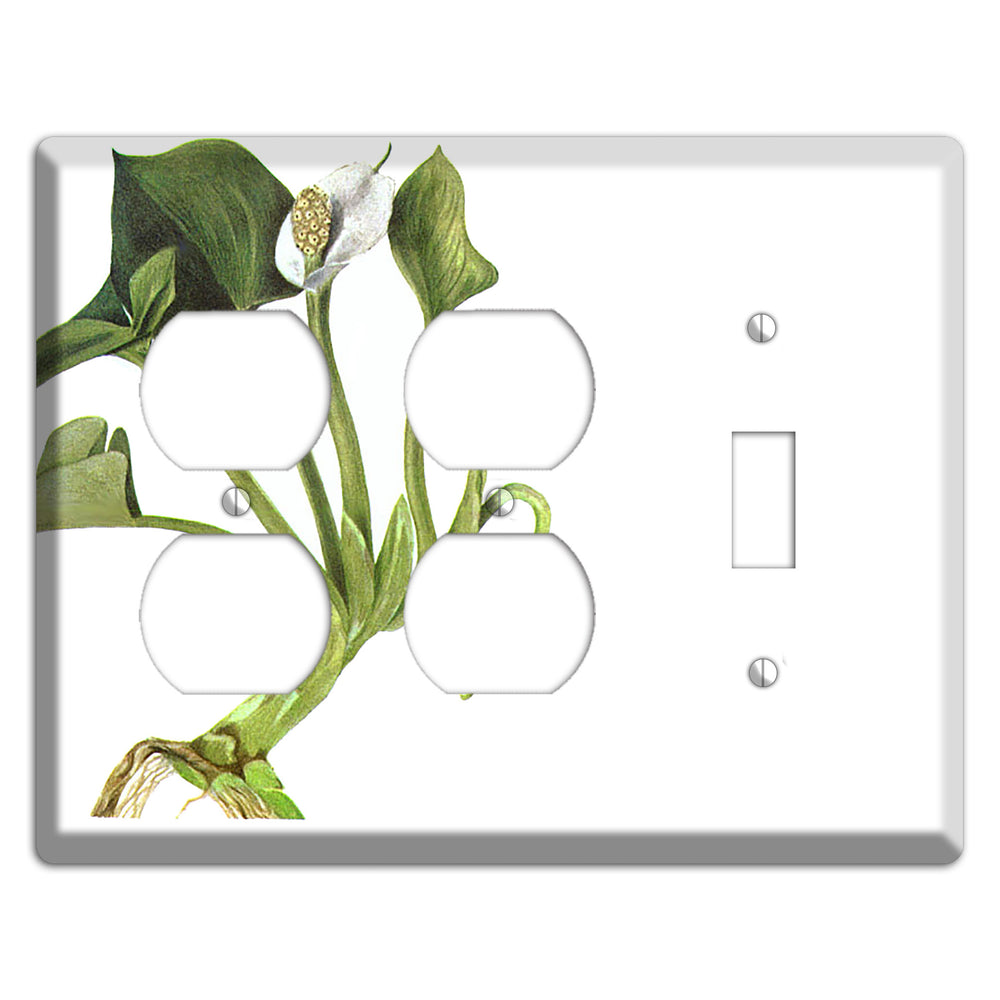 Calla Palustrie 2 Duplex / Toggle Wallplate