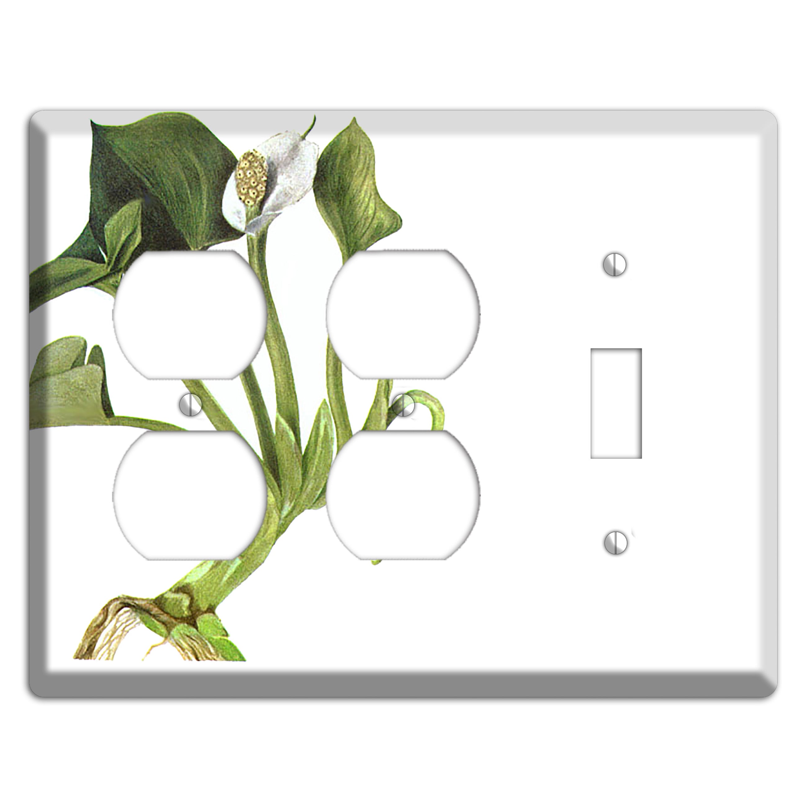 Calla Palustrie 2 Duplex / Toggle Wallplate