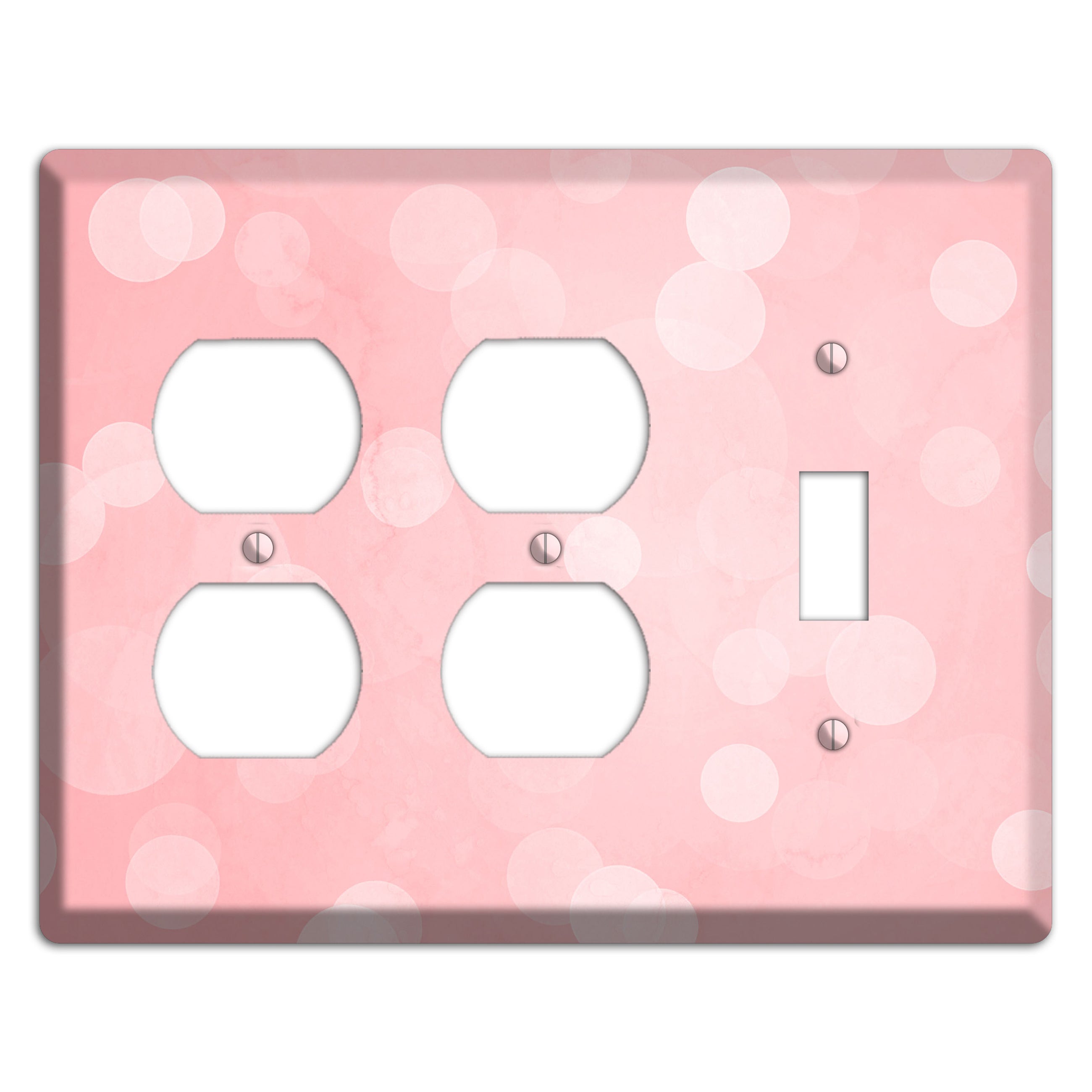 Supernova Soft Coral 2 Duplex / Toggle Wallplate