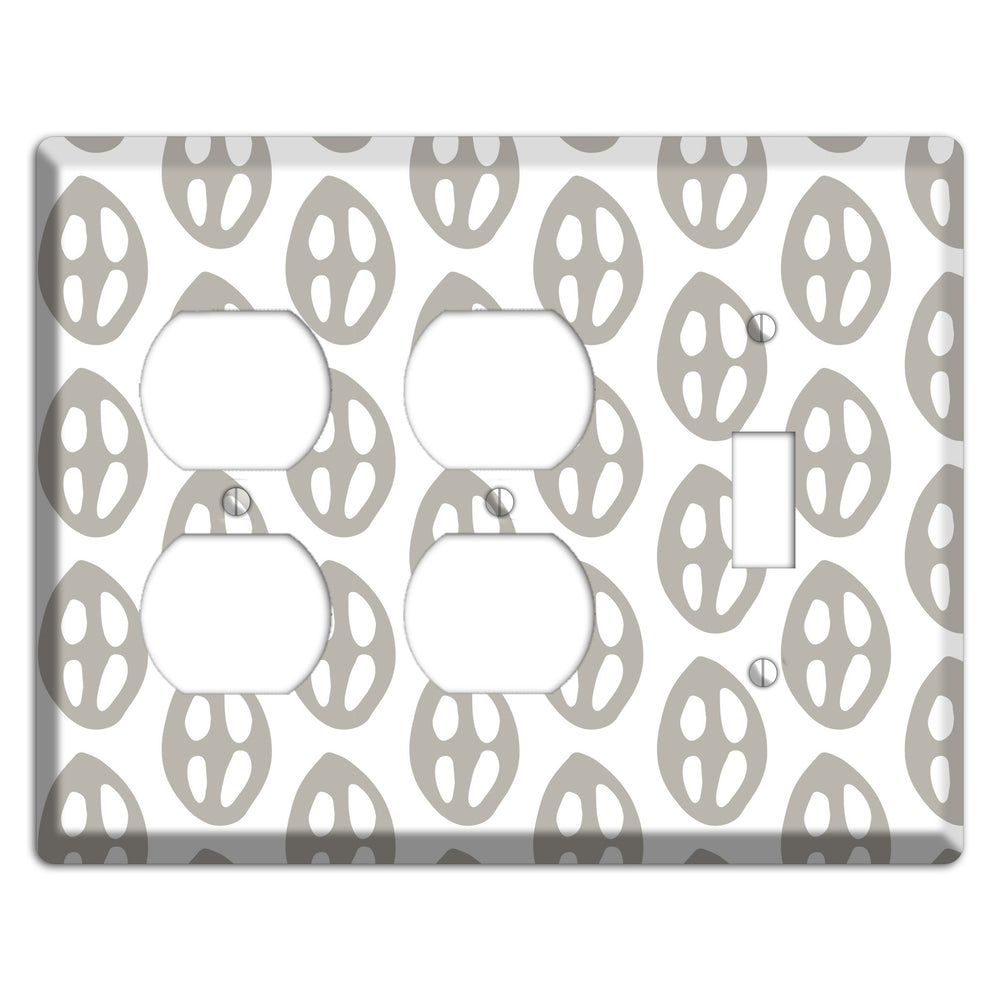 Simple Scandanavian Style BB 2 Duplex / Toggle Wallplate