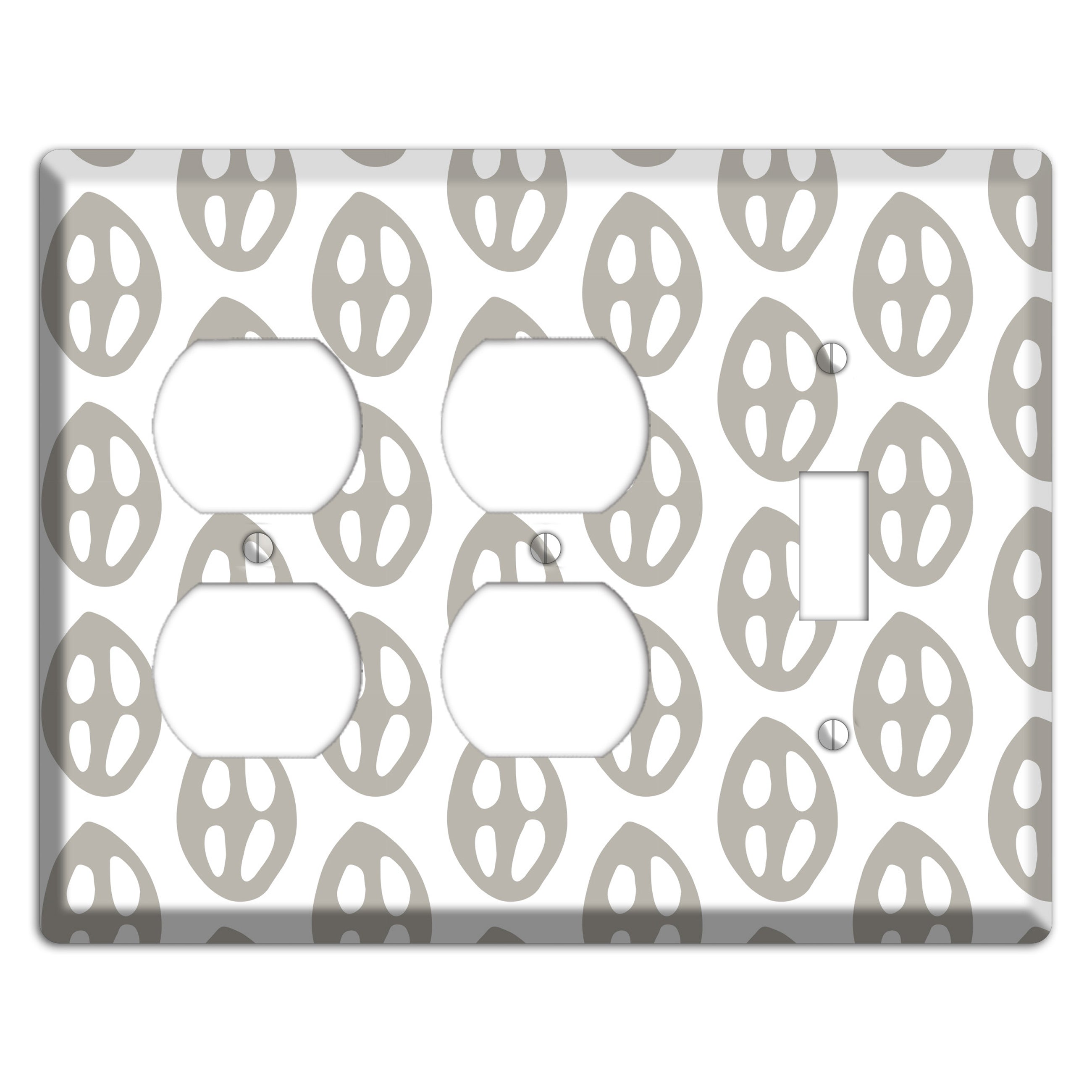 Simple Scandanavian Style BB 2 Duplex / Toggle Wallplate