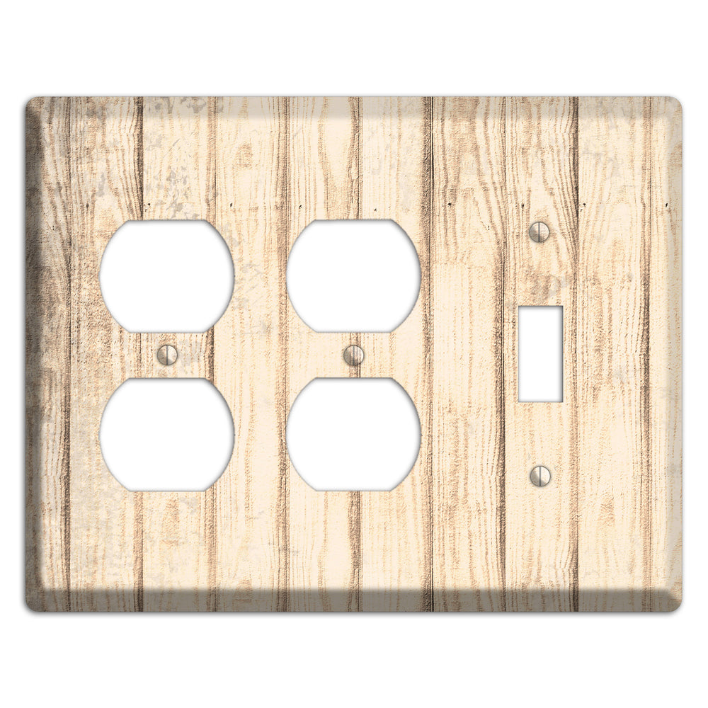 Sidecar Weathered Wood 2 Duplex / Toggle Wallplate