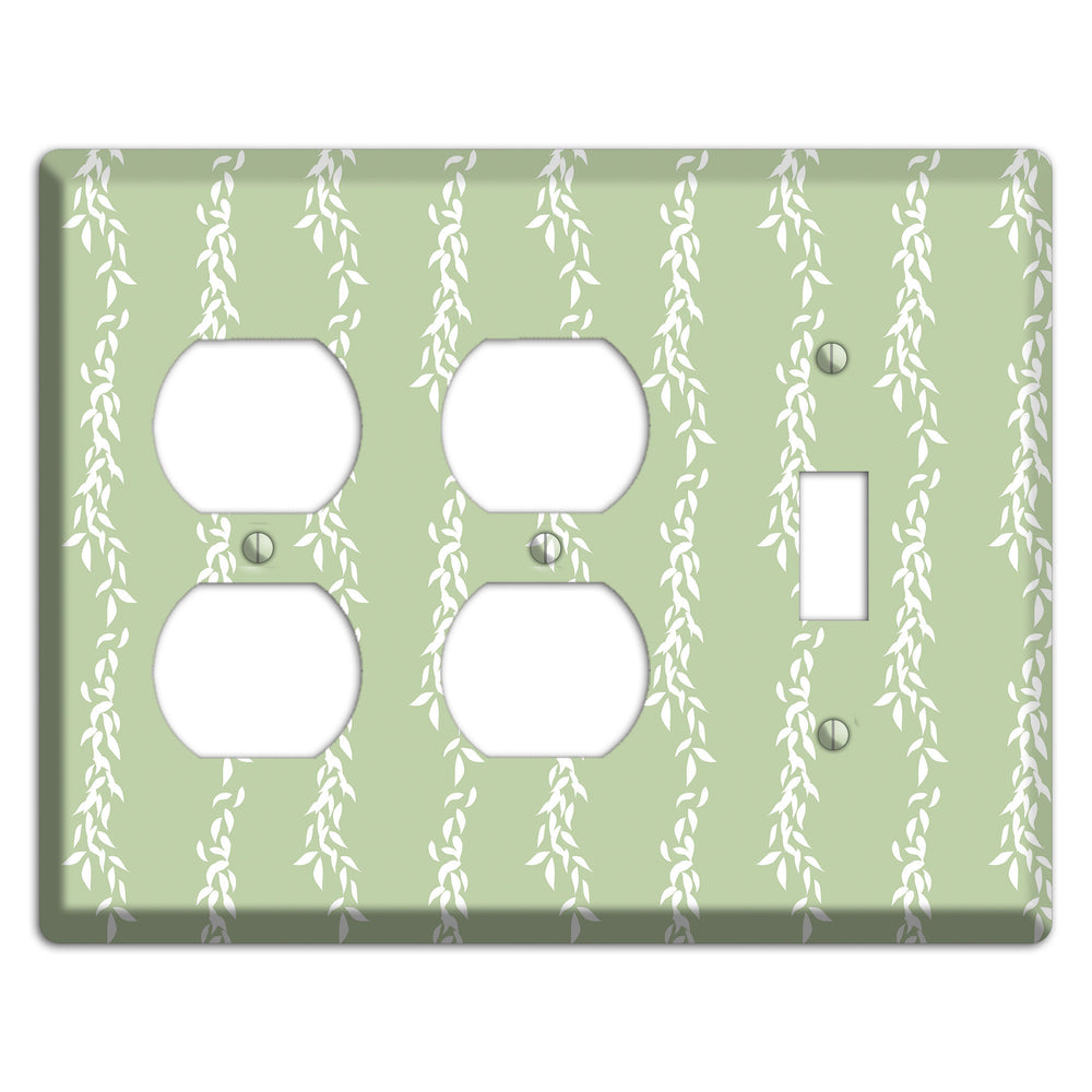 Leaves Style Z 2 Duplex / Toggle Wallplate