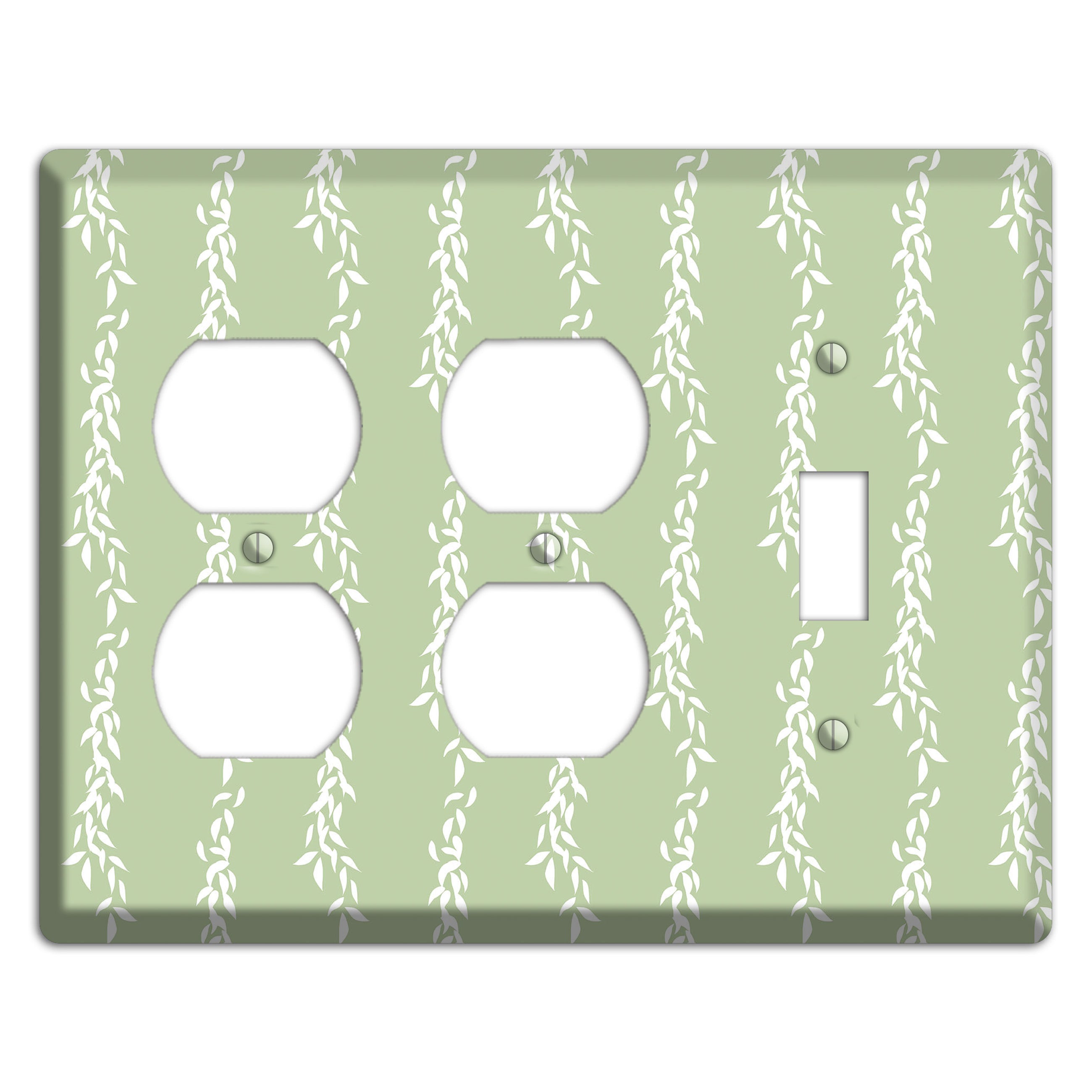 Leaves Style Z 2 Duplex / Toggle Wallplate
