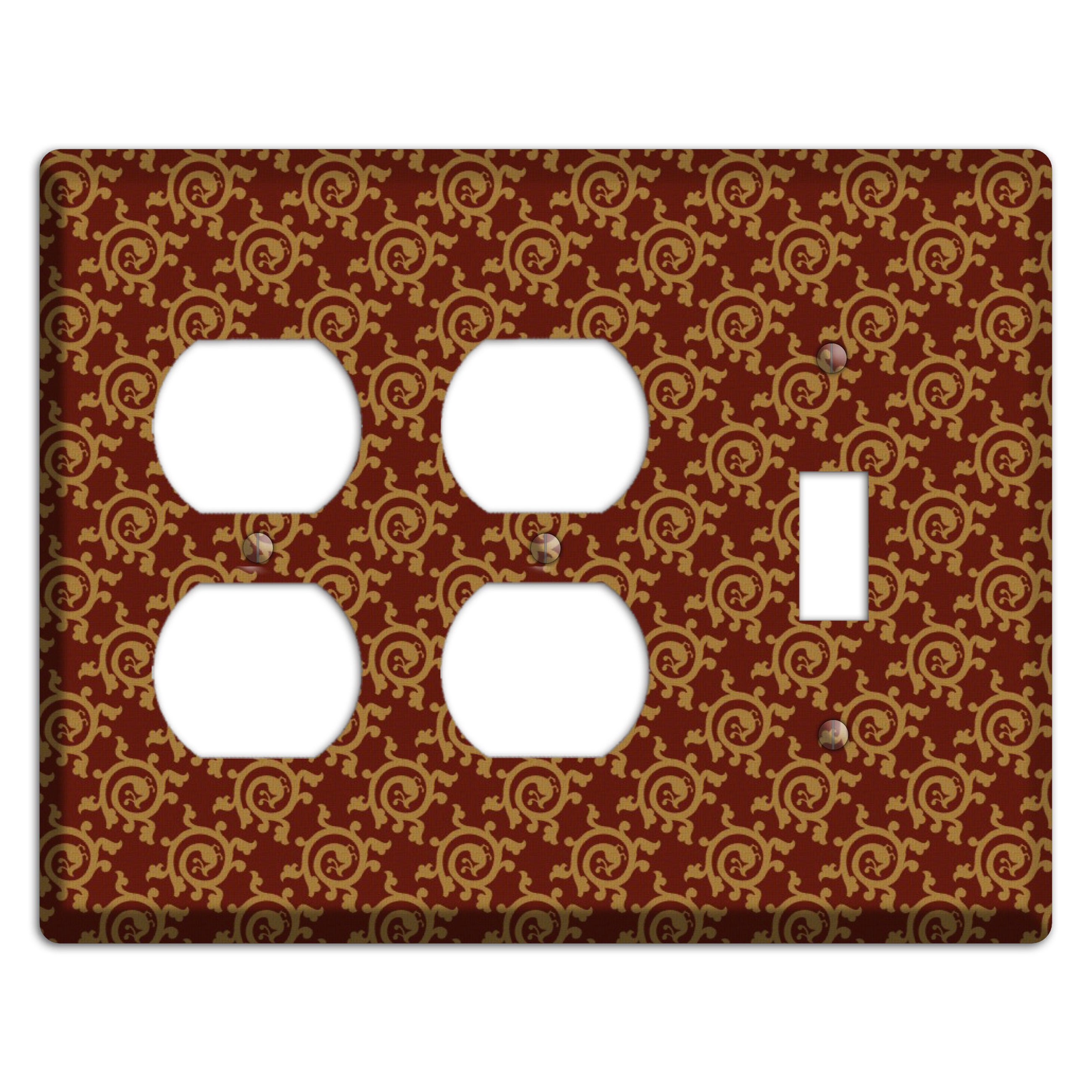 Asian Swirl Pattern 2 Duplex / Toggle Wallplate
