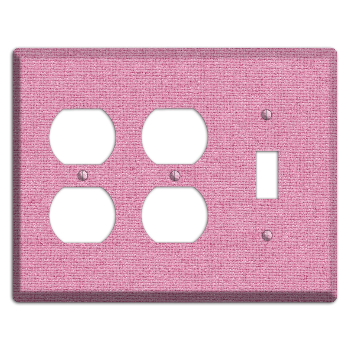 Gamboge Pink Texture 2 Duplex / Toggle Wallplate