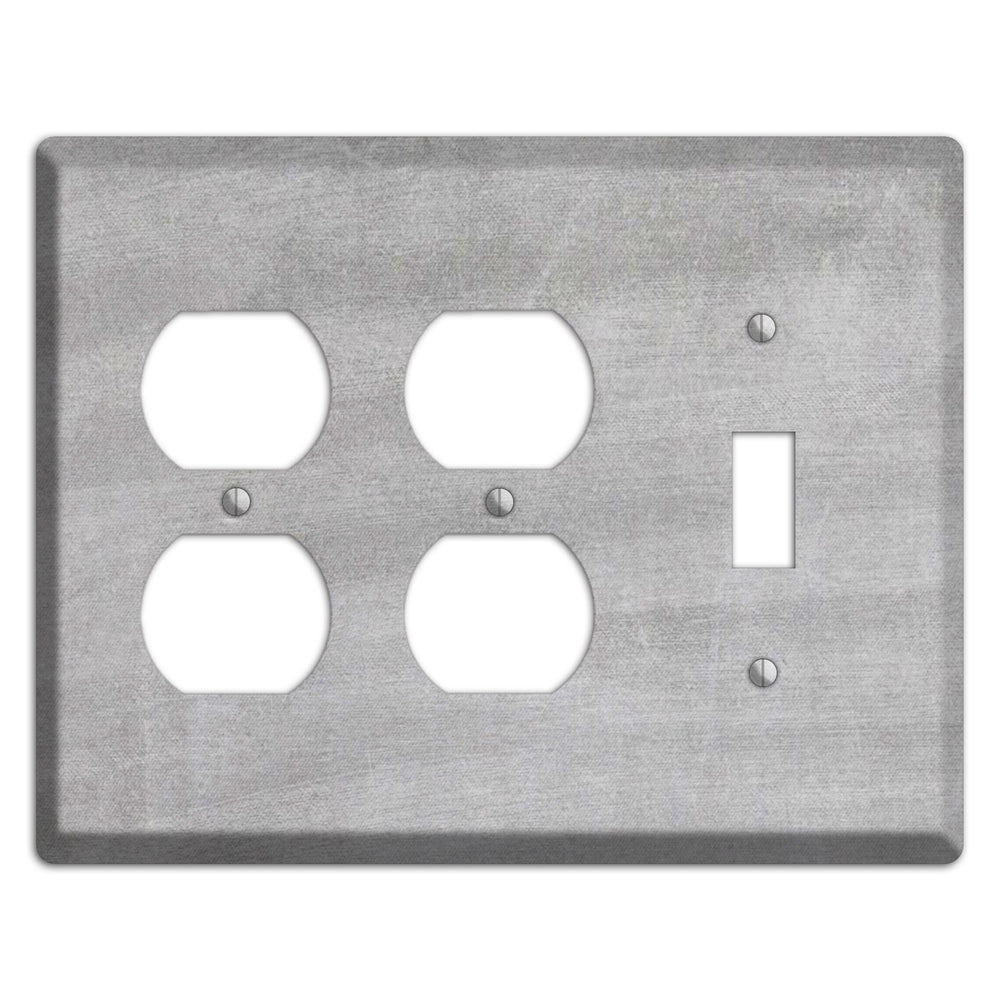 Chalk Light Grey 2 Duplex / Toggle Wallplate