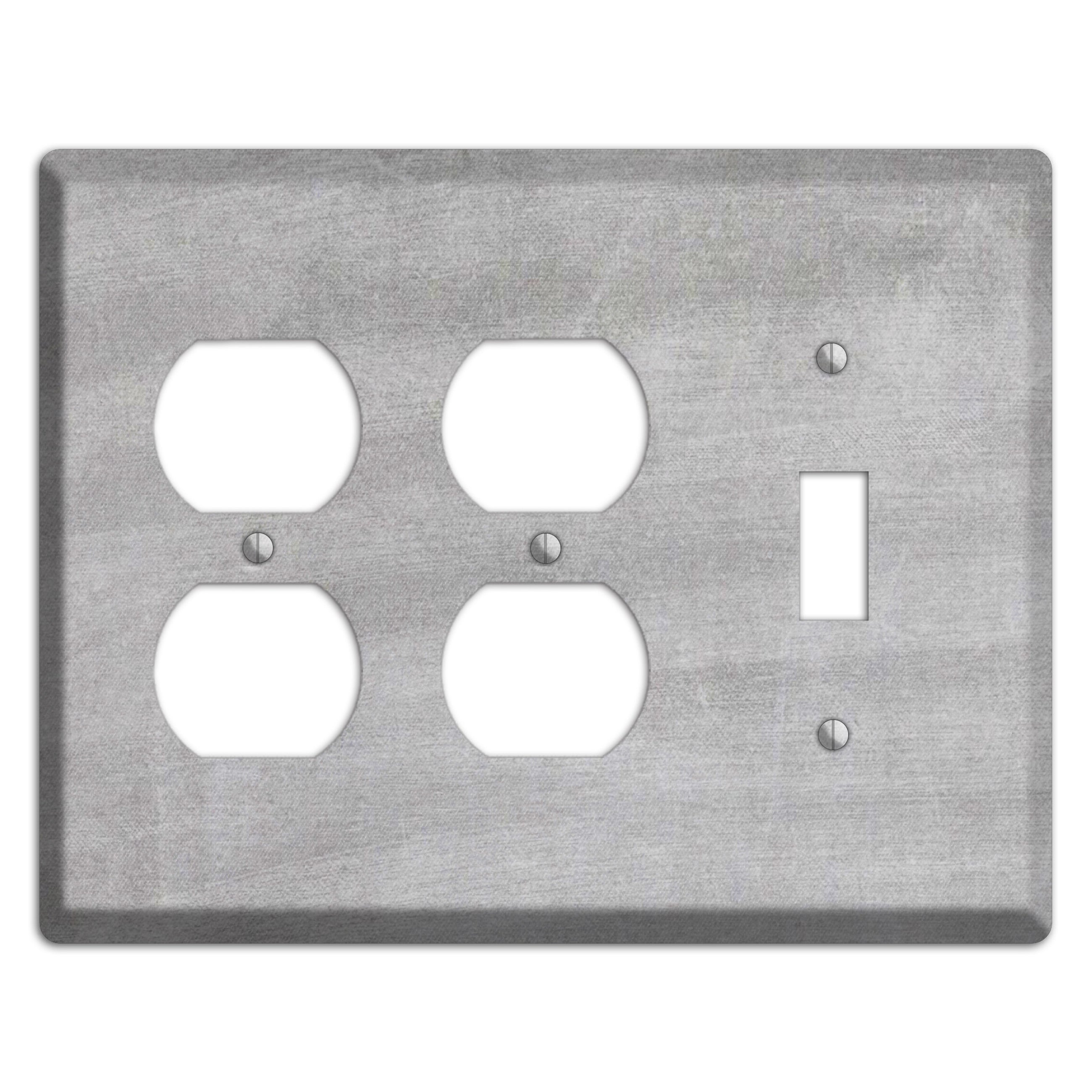 Chalk Light Grey 2 Duplex / Toggle Wallplate