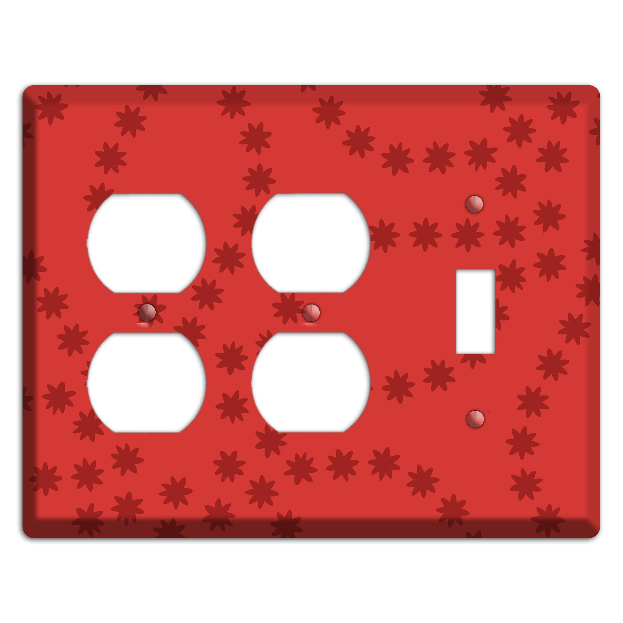 Multi Red Constellation 2 Duplex / Toggle Wallplate