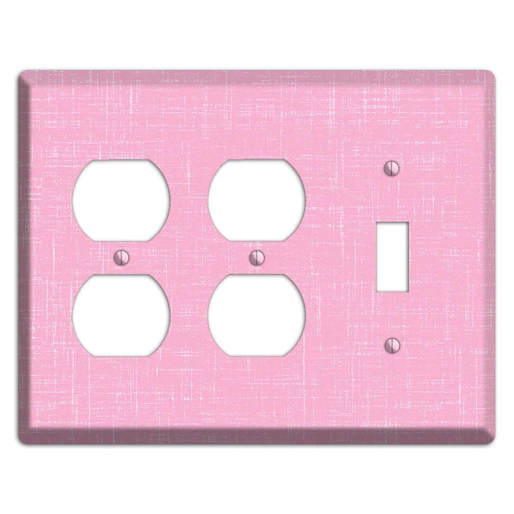 Chantilly Pink Texture 2 Duplex / Toggle Wallplate