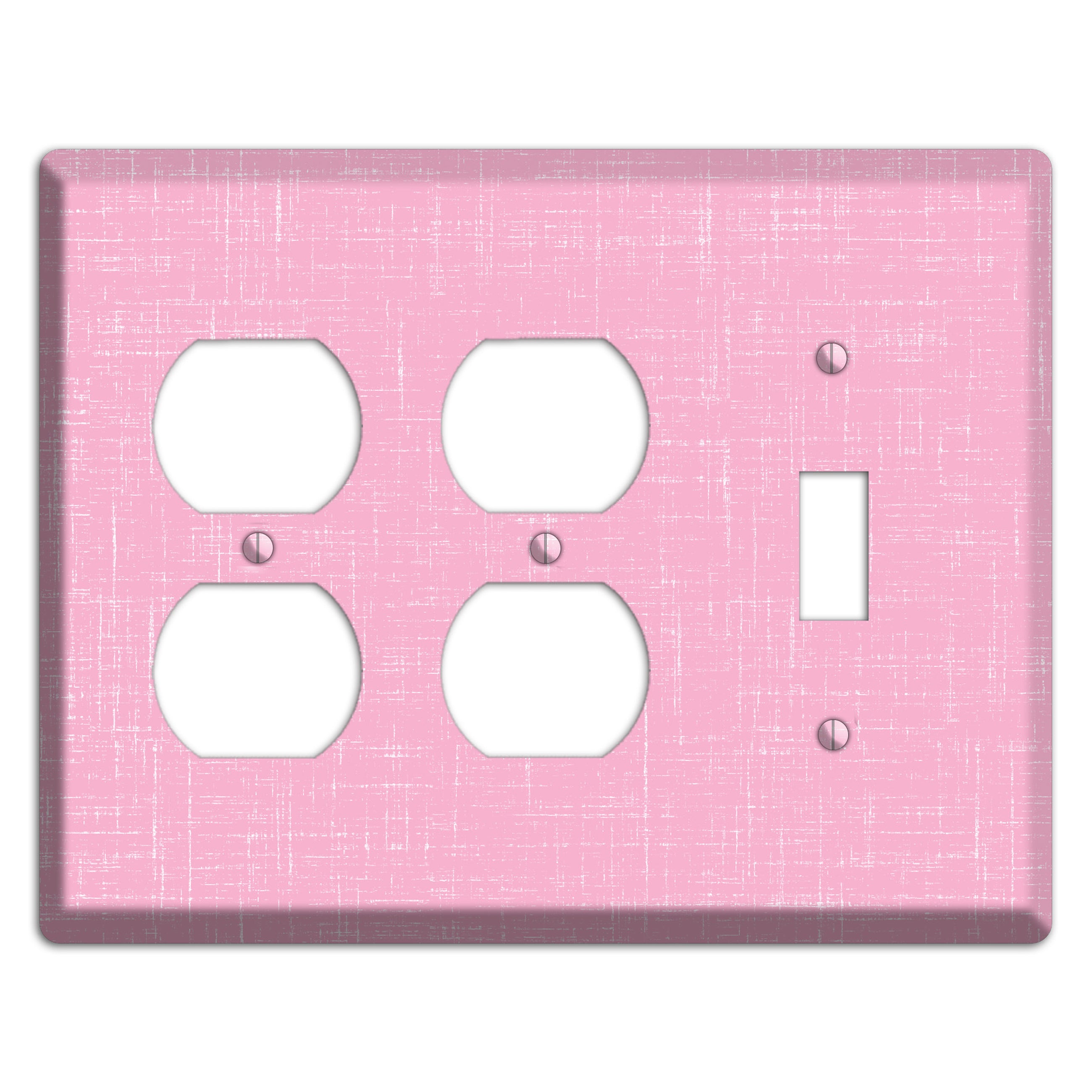 Chantilly Pink Texture 2 Duplex / Toggle Wallplate