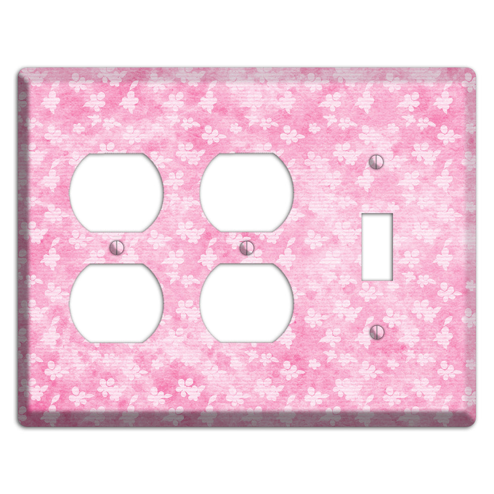 Cupid Pink Texture 2 Duplex / Toggle Wallplate