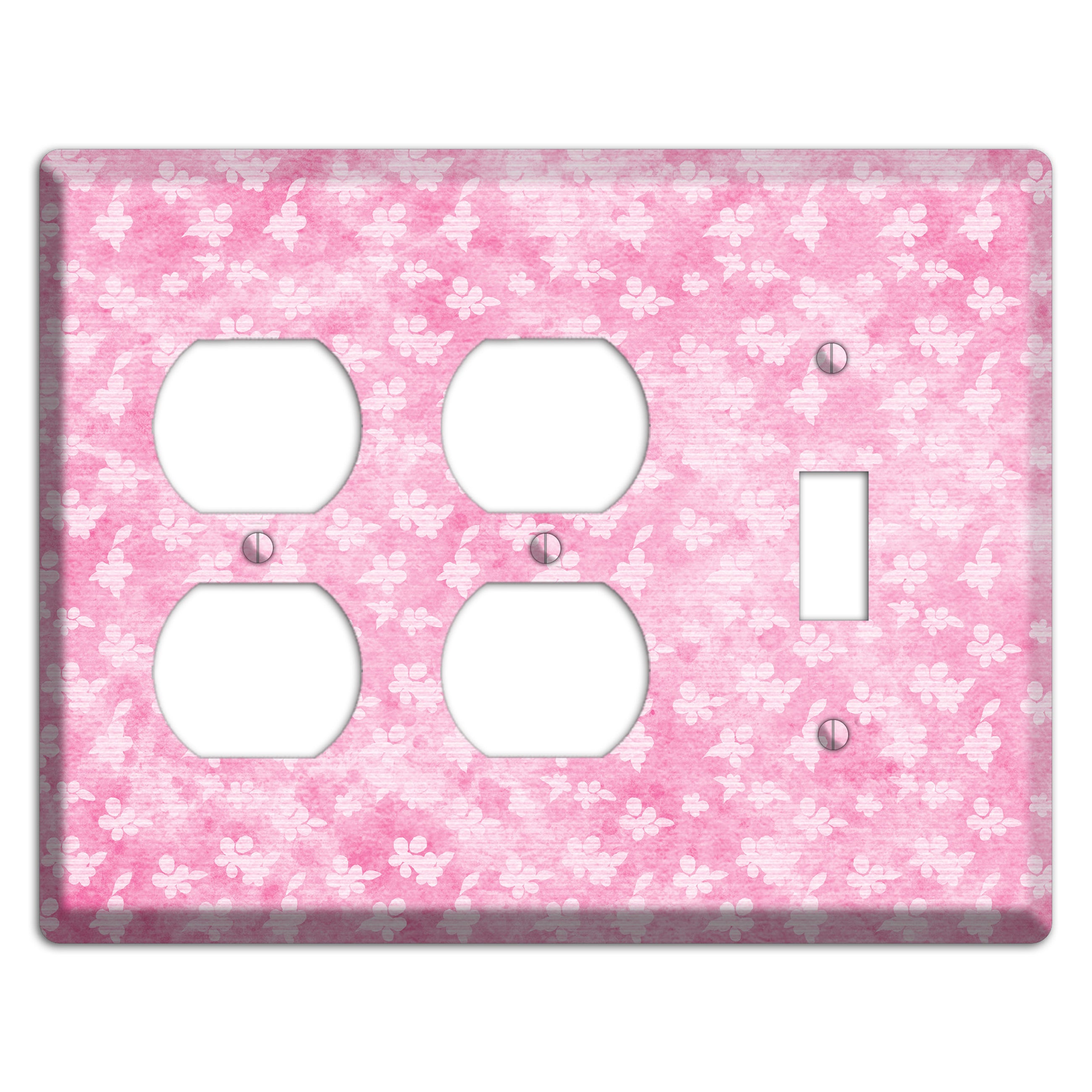 Cupid Pink Texture 2 Duplex / Toggle Wallplate