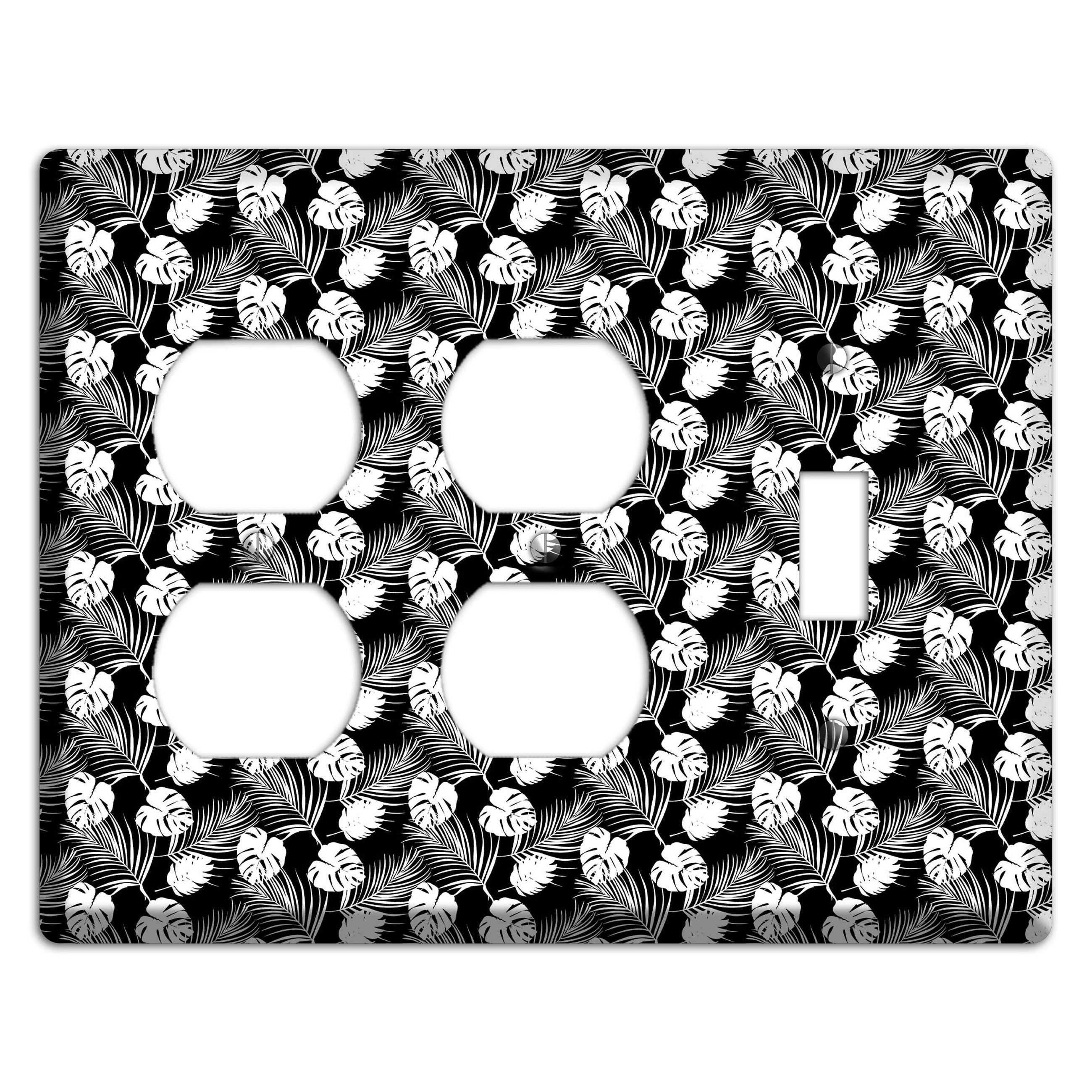 Leaves Style J 2 Duplex / Toggle Wallplate