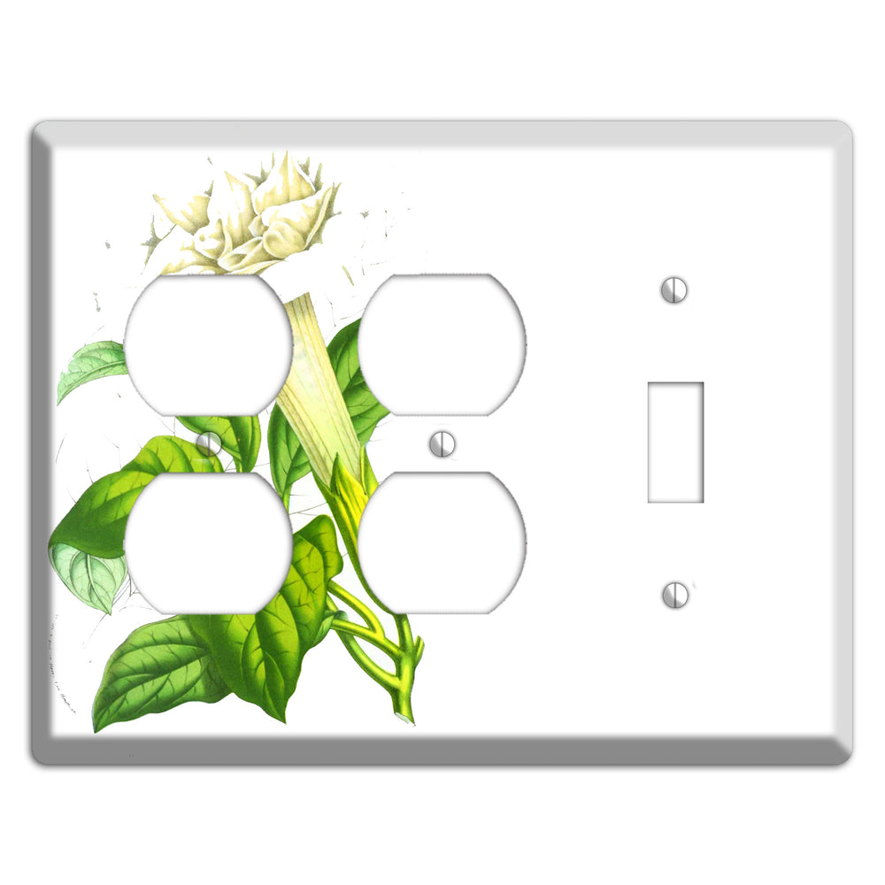Datura Fastuosa 2 Duplex / Toggle Wallplate