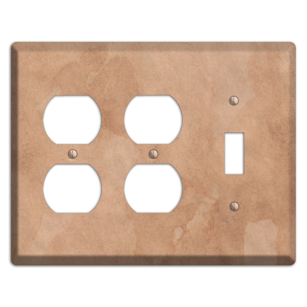 Aged Paper 3 2 Duplex / Toggle Wallplate
