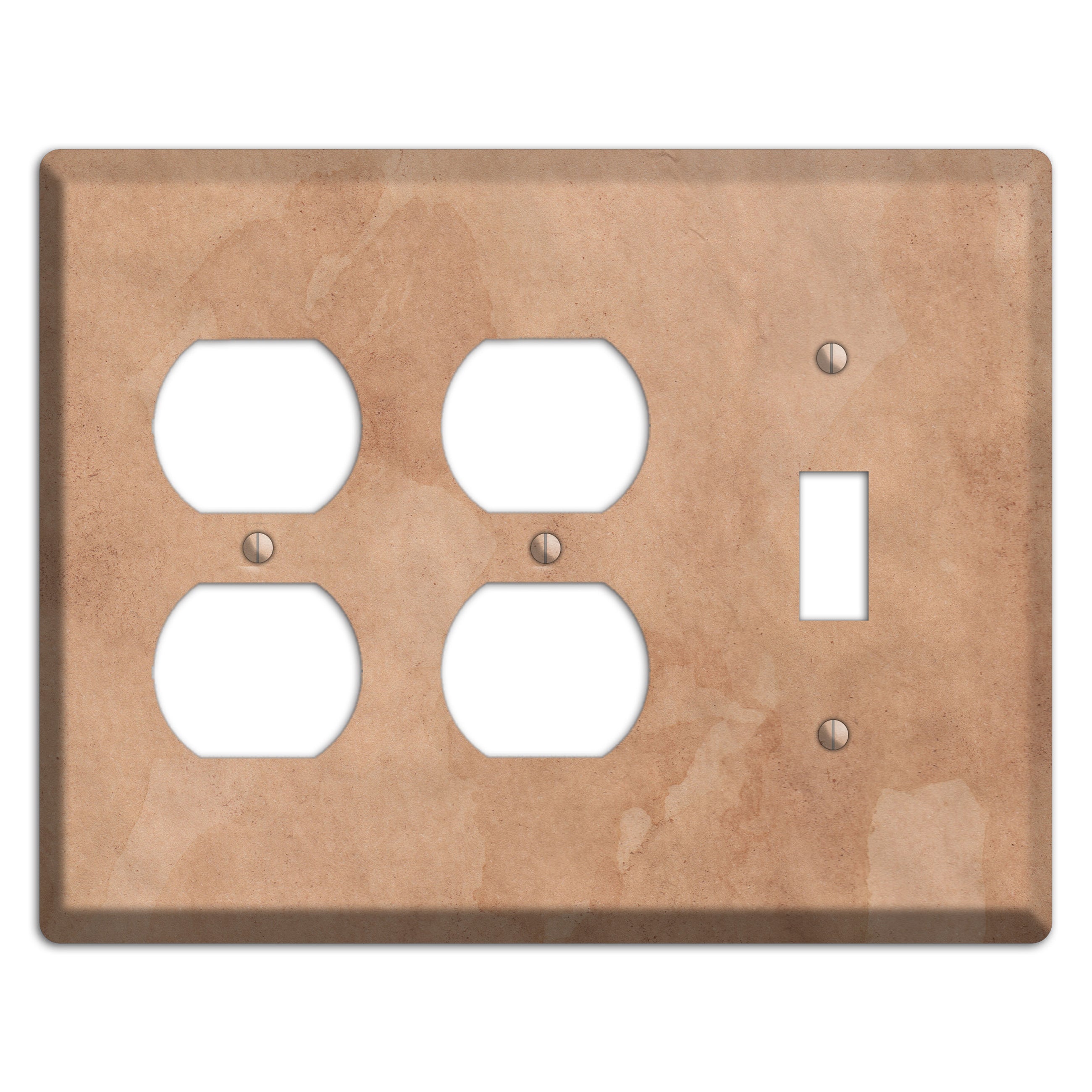 Aged Paper 3 2 Duplex / Toggle Wallplate